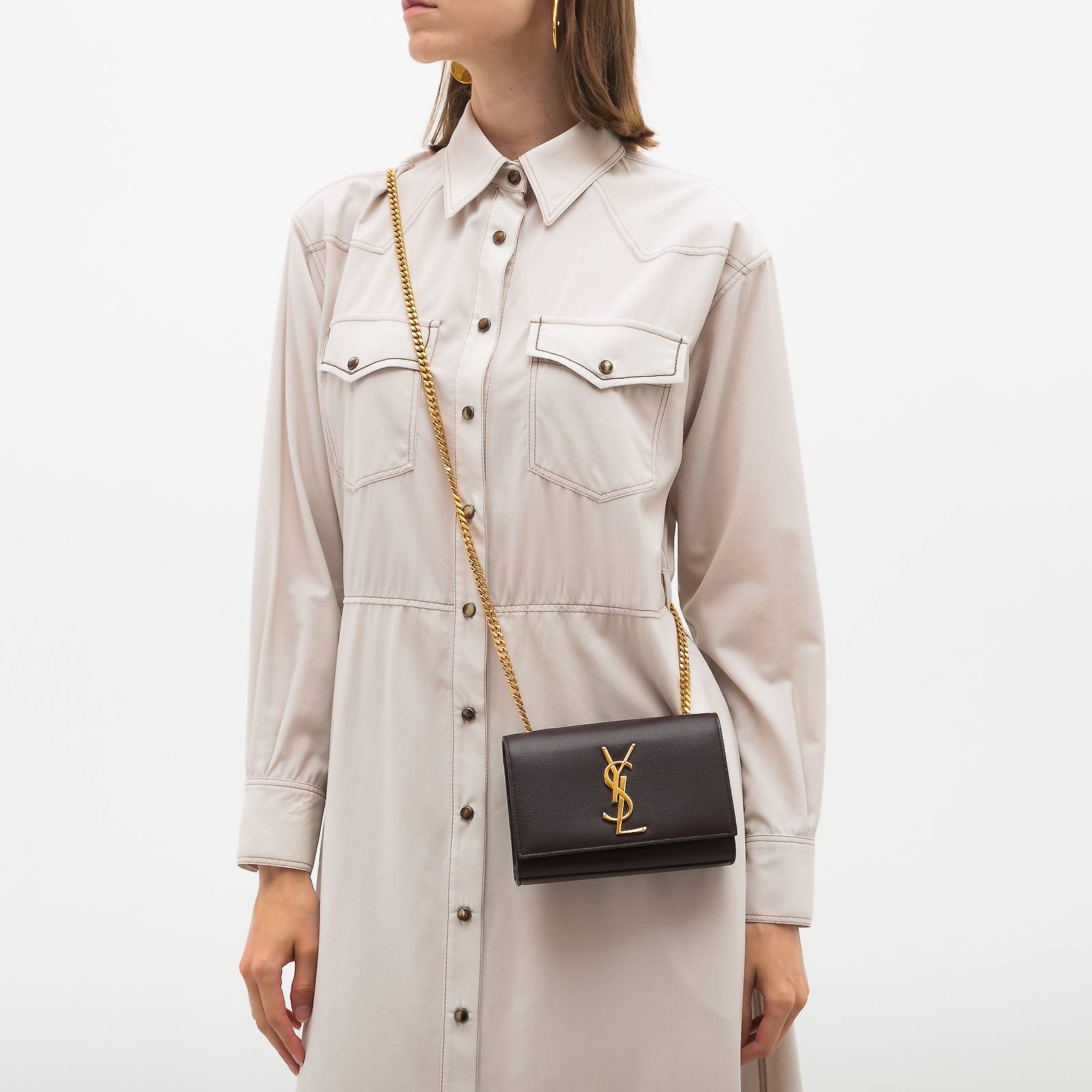 Сумка Saint Laurent бордовая - купить за 75000 ₽ | SFS