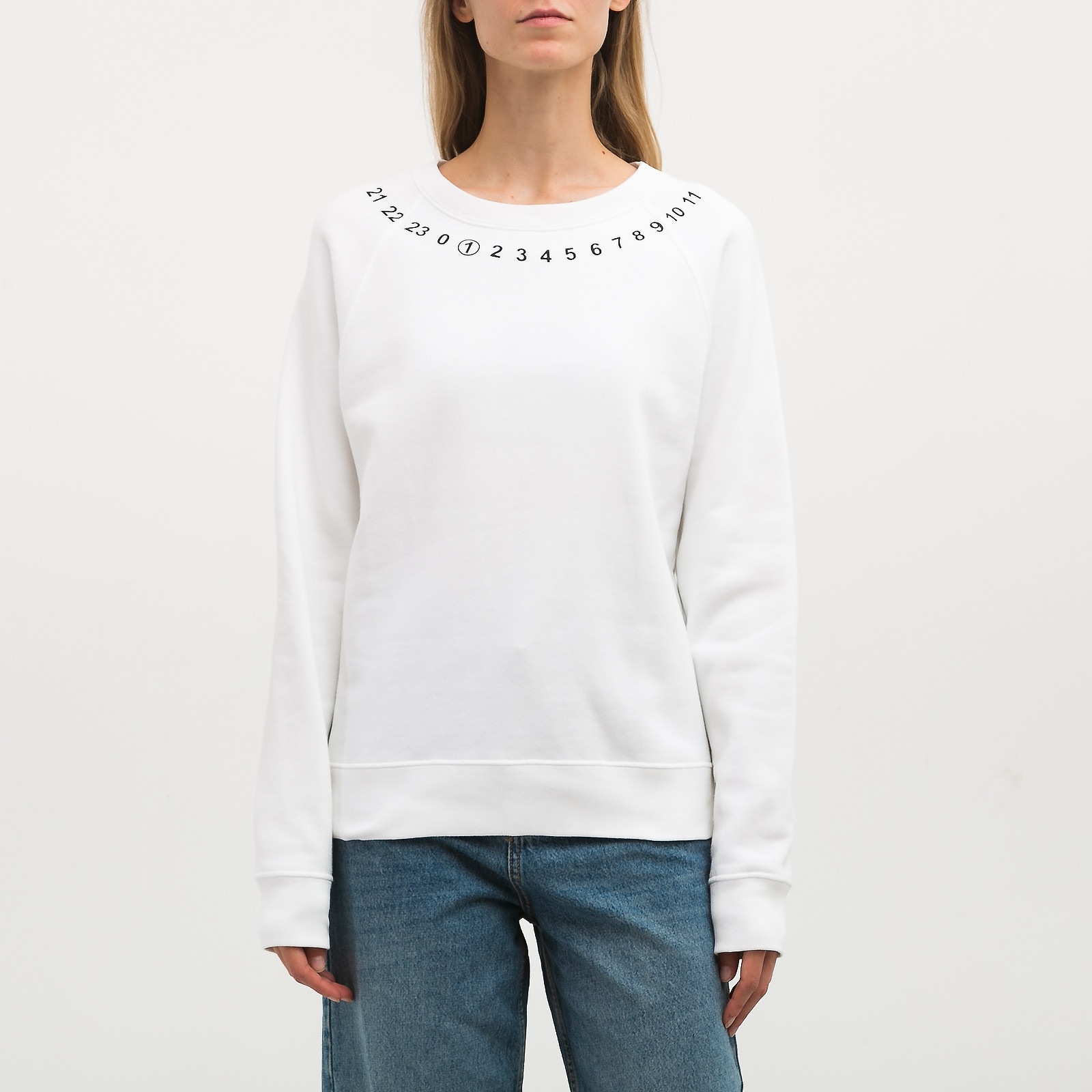 Свитшот белого цвета Maison Margiela - фото из каталога магазина брендовой одежды Second Friend Store Свитшот Maison Margiela - купить оригинал в секонд-хенде SFS - 1