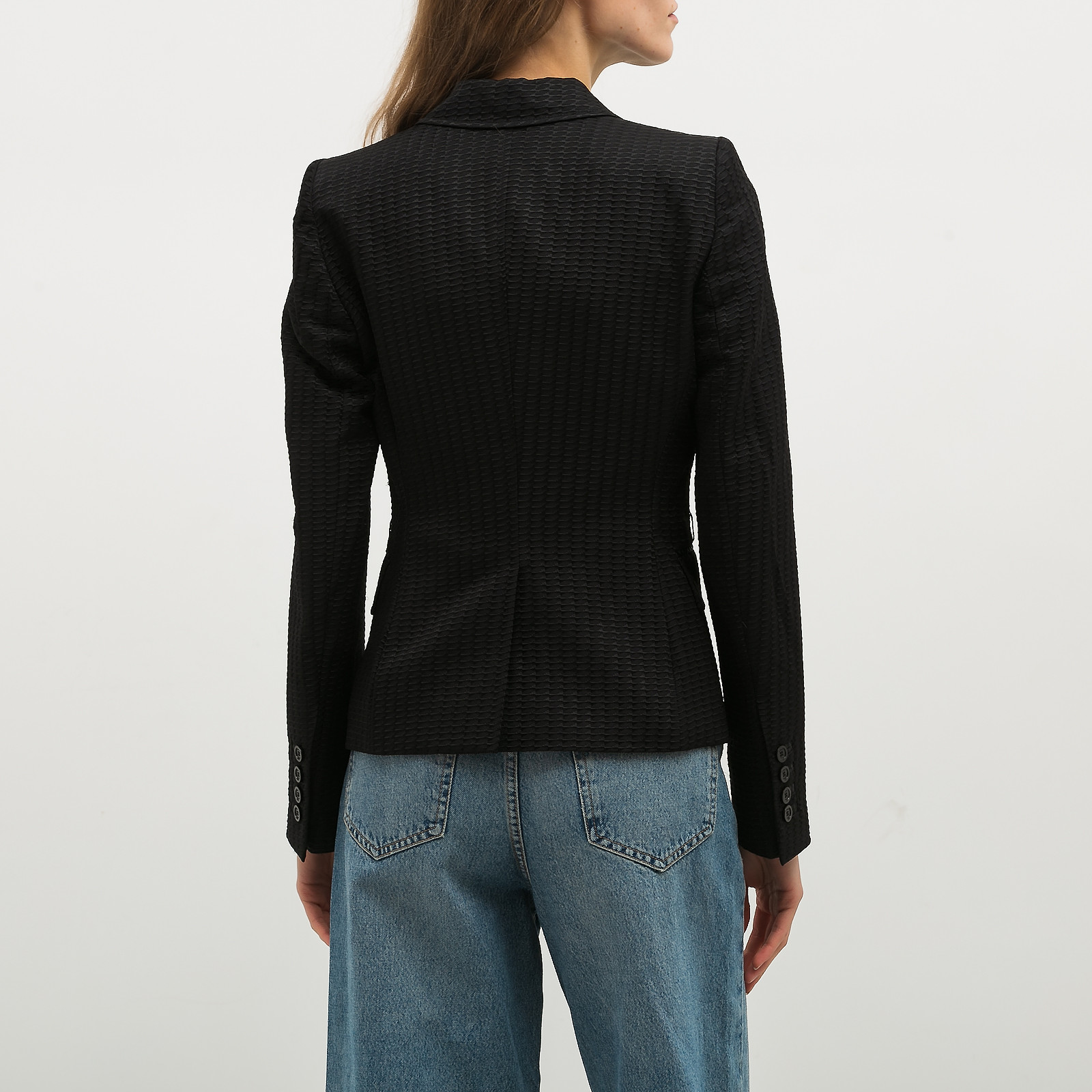 Пиджак черного цвета Gucci - фото из каталога магазина брендовой одежды Second Friend Store Пиджак Gucci - купить оригинал в секонд-хенде SFS - 2