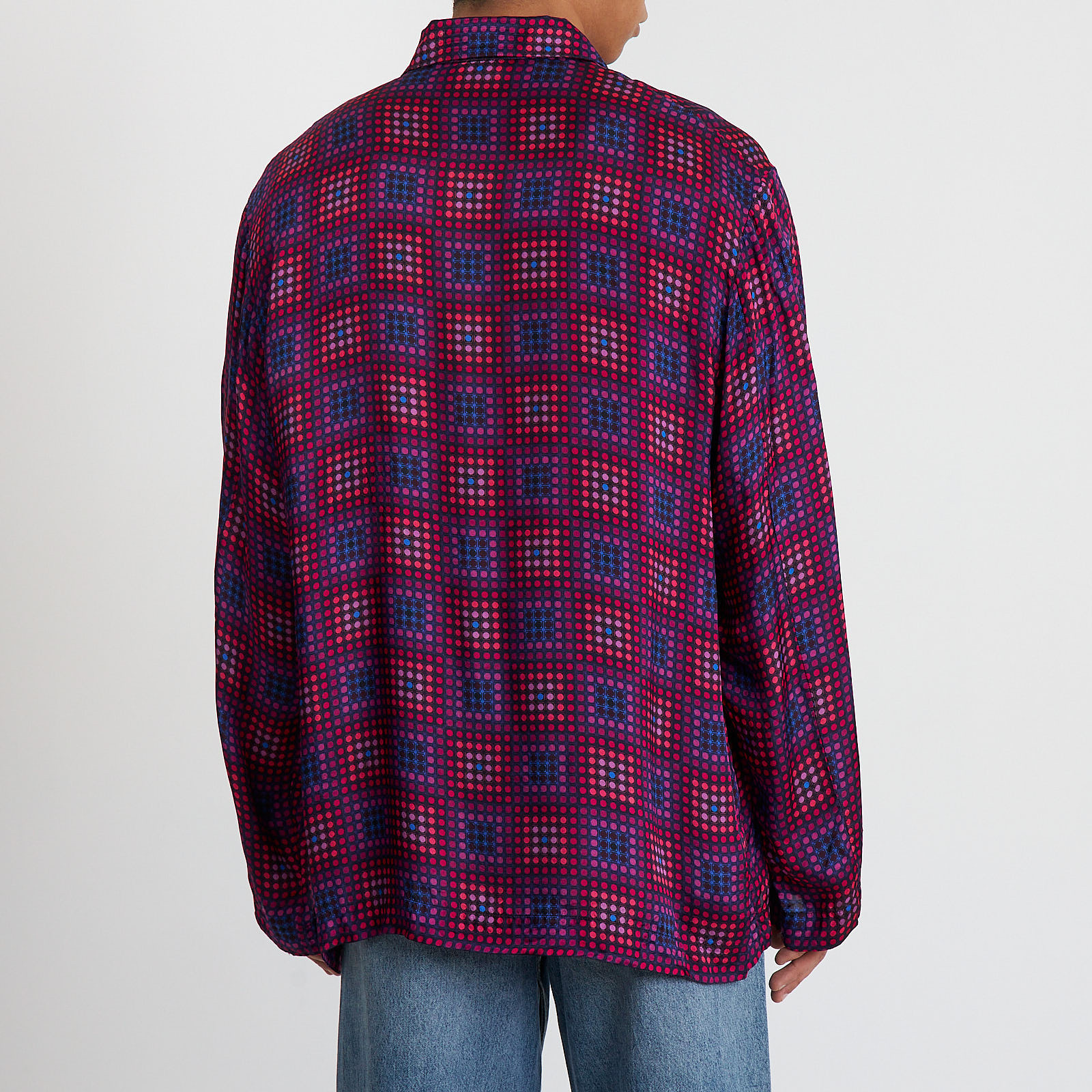 Рубашка розового цвета Dries Van Noten - фото из каталога магазина брендовой одежды Second Friend Store Рубашка Dries Van Noten - купить оригинал в секонд-хенде SFS - 3