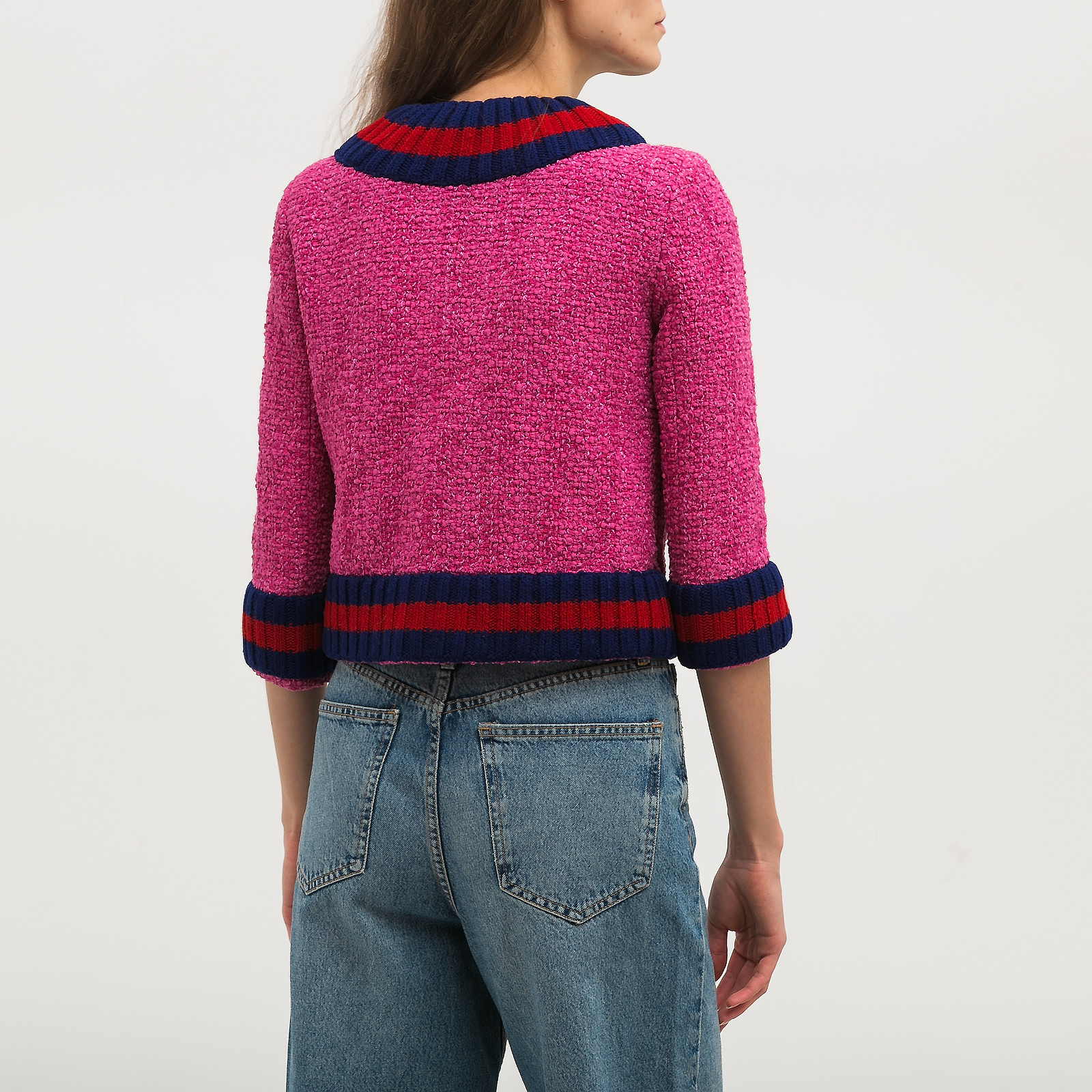 Жакет розового цвета Gucci - фото из каталога магазина брендовой одежды Second Friend Store Жакет Gucci - купить оригинал в секонд-хенде SFS - 2