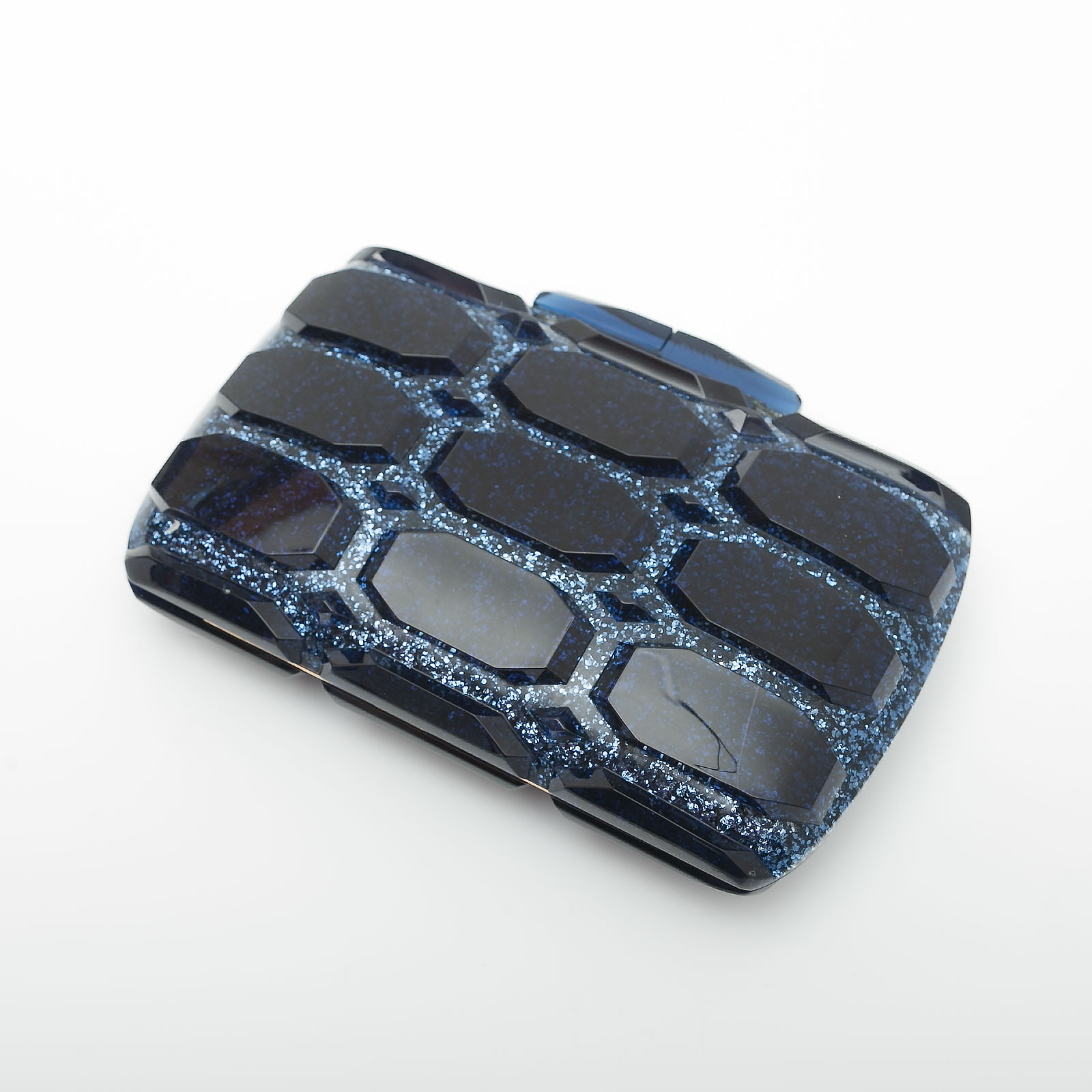 Клатч синего цвета Gucci - фото из каталога магазина брендовой одежды Second Friend Store Клатч Gucci - купить оригинал в секонд-хенде SFS - 2
