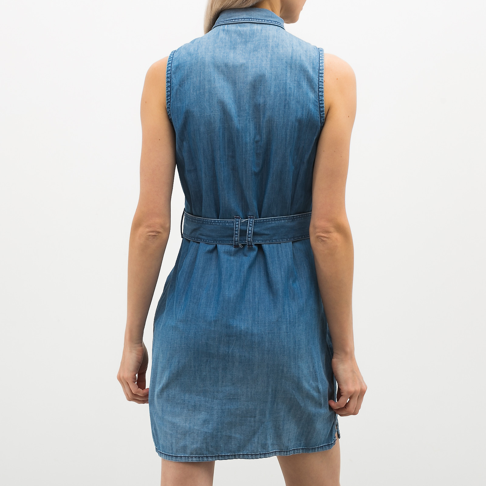 Платье голубого цвета Burberry Brit - фото из каталога магазина брендовой одежды Second Friend Store Платье Burberry Brit - купить оригинал в секонд-хенде SFS - 2