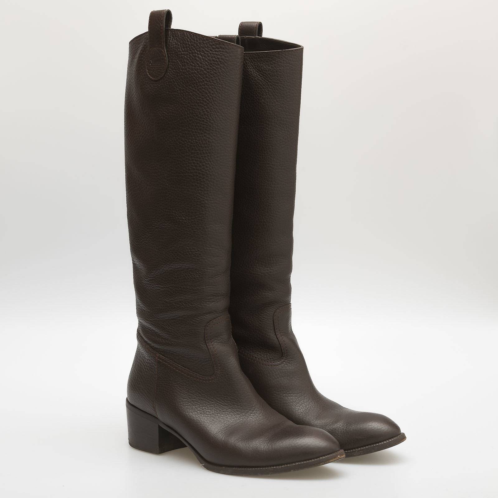 Сапоги коричневого цвета Gucci - фото из каталога магазина брендовой одежды Second Friend Store Сапоги Gucci - купить оригинал в секонд-хенде SFS - 2