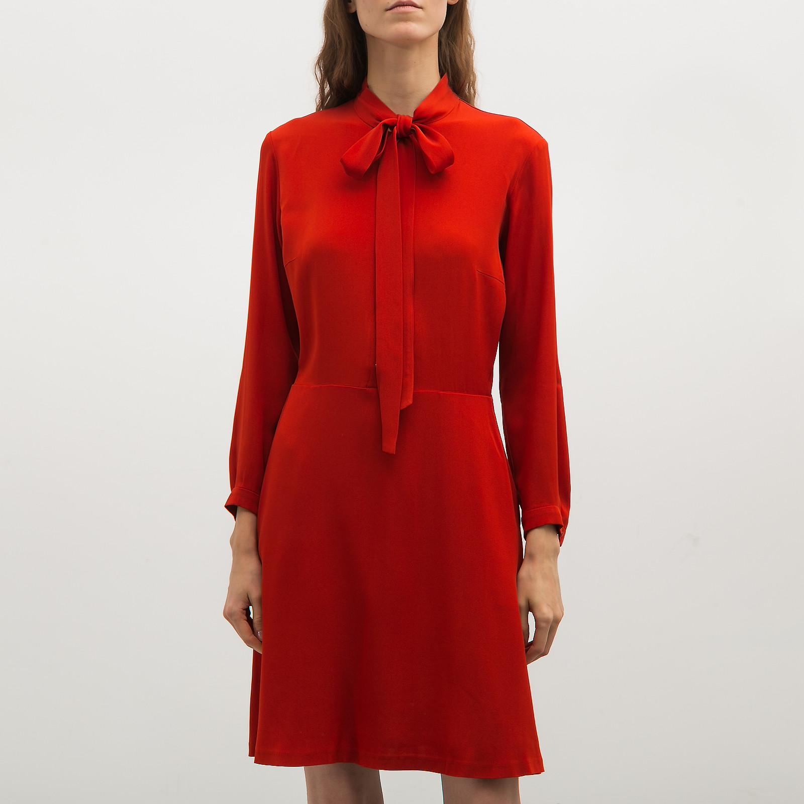 Платье красного цвета Alexander Terekhov - фото из каталога магазина брендовой одежды Second Friend Store Платье Alexander Terekhov - купить оригинал в секонд-хенде SFS - 1