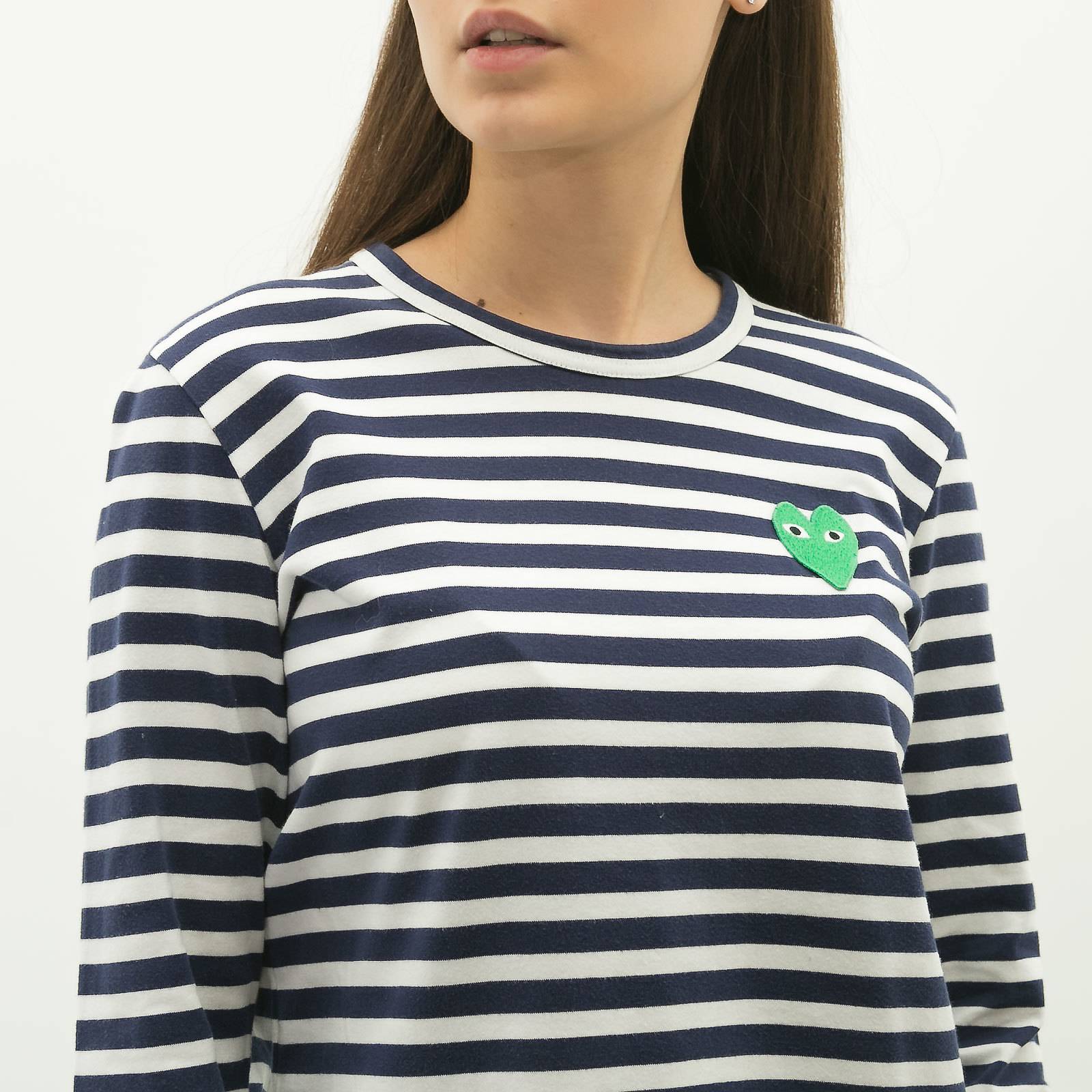 Лонгслив Play Comme des Garcons белый, - купить за 4000 ₽ | SFS
