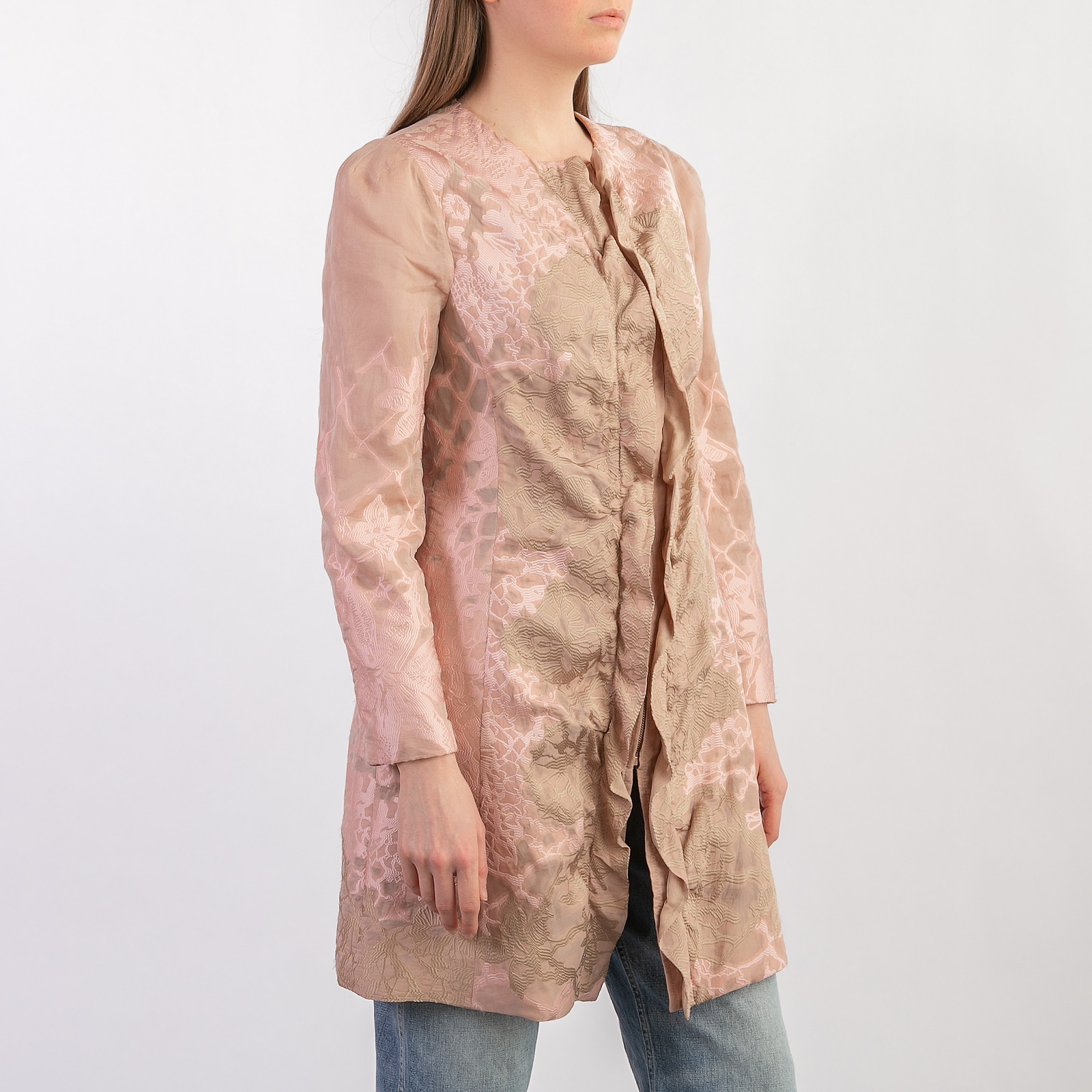 Пальто розового цвета Valentino - фото из каталога магазина брендовой одежды Second Friend Store Пальто Valentino - купить оригинал в секонд-хенде SFS - 3