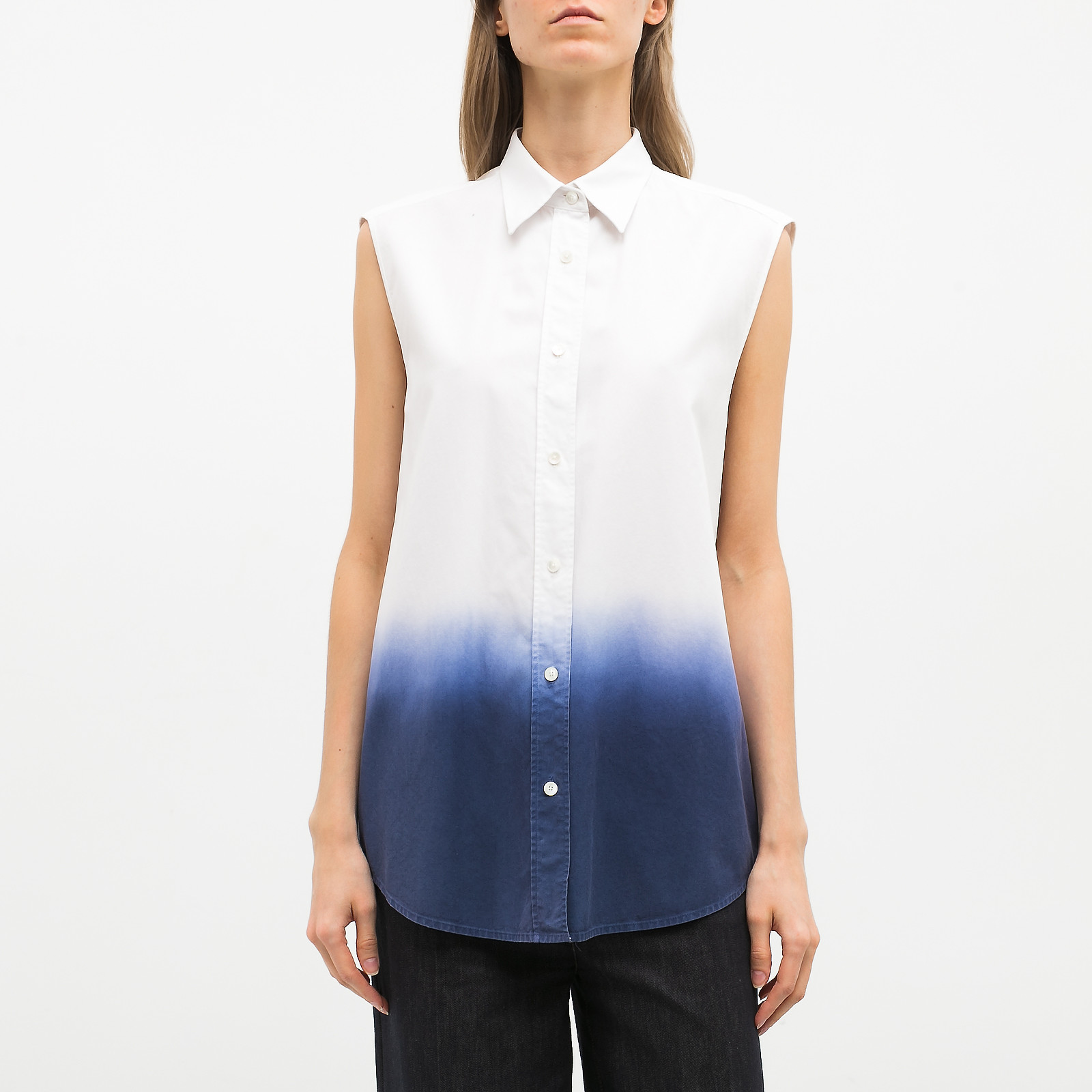 Рубашка белого цвета Acne Studios - фото из каталога магазина брендовой одежды Second Friend Store Рубашка Acne Studios - купить оригинал в секонд-хенде SFS - 1