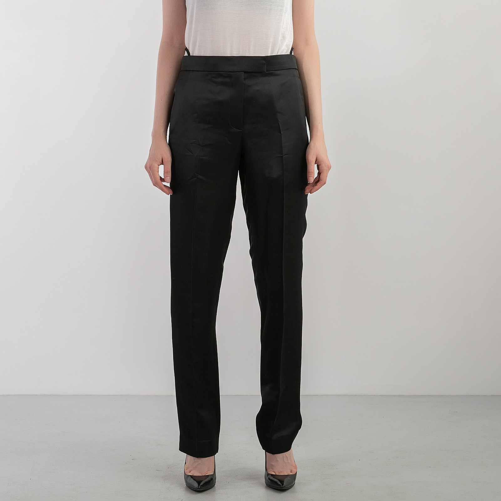 Брюки   черного цвета Helmut Lang - фото из каталога магазина брендовой одежды Second Friend Store Брюки Helmut Lang - купить оригинал в секонд-хенде SFS - 1