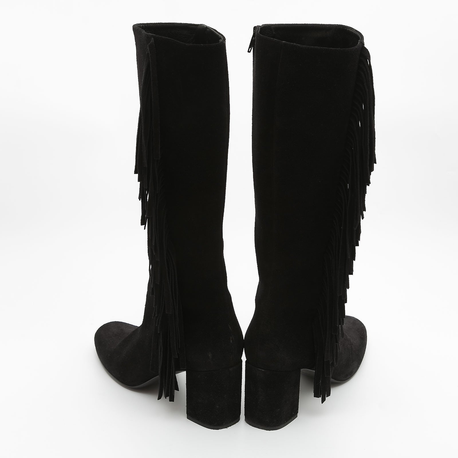 Сапоги черного цвета Saint Laurent - фото из каталога магазина брендовой одежды Second Friend Store Сапоги Saint Laurent - купить оригинал в секонд-хенде SFS - 3