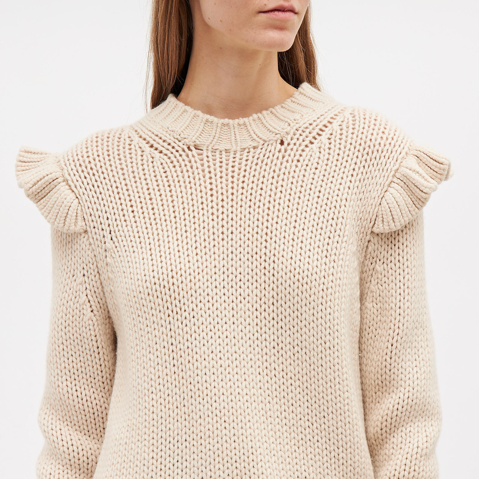 Джемпер бежевого цвета Zimmermann - фото из каталога магазина брендовой одежды Second Friend Store Джемпер Zimmermann - купить оригинал в секонд-хенде SFS - 4