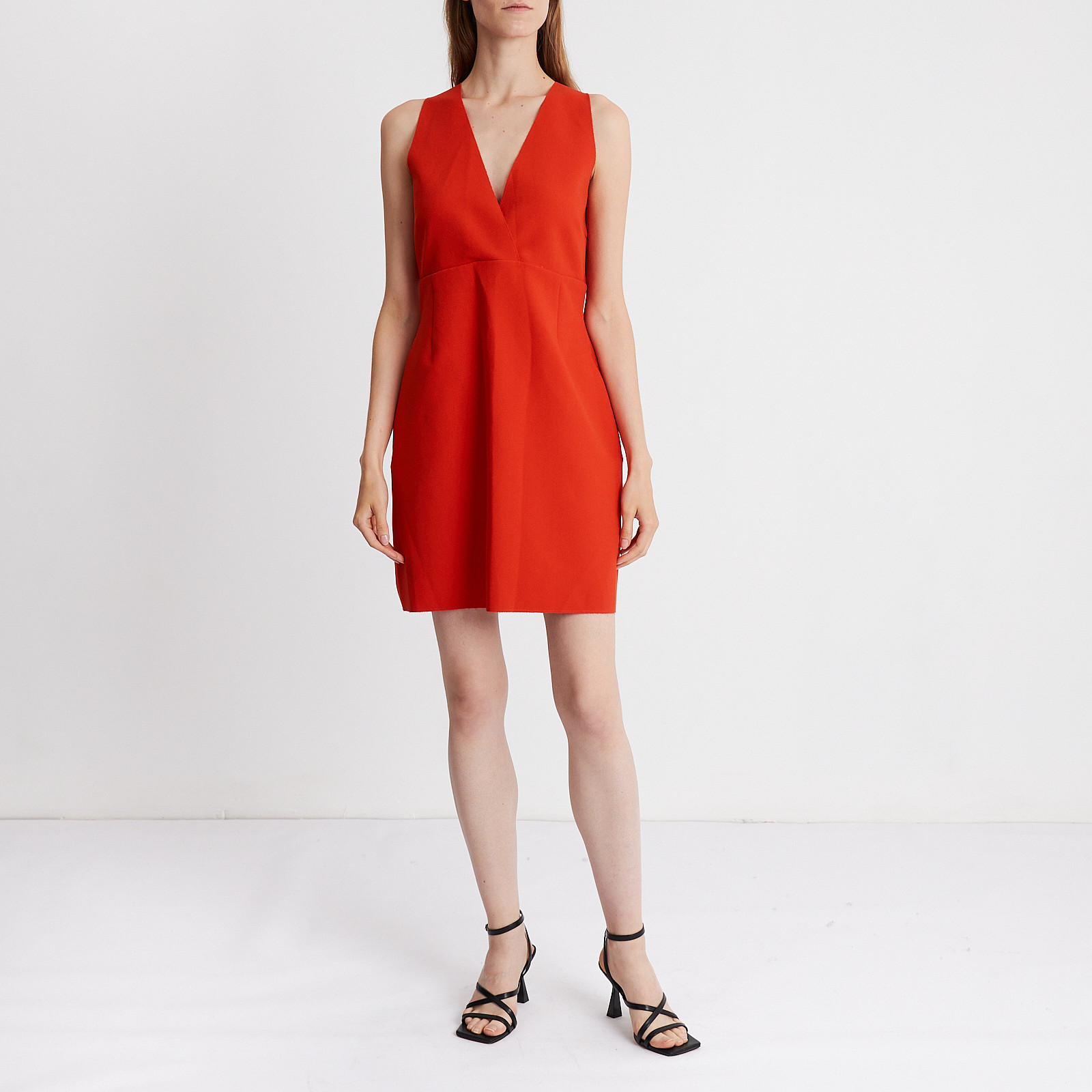 Платье  красного цвета MSGM - фото из каталога магазина брендовой одежды Second Friend Store Платье MSGM - купить оригинал в секонд-хенде SFS - 2