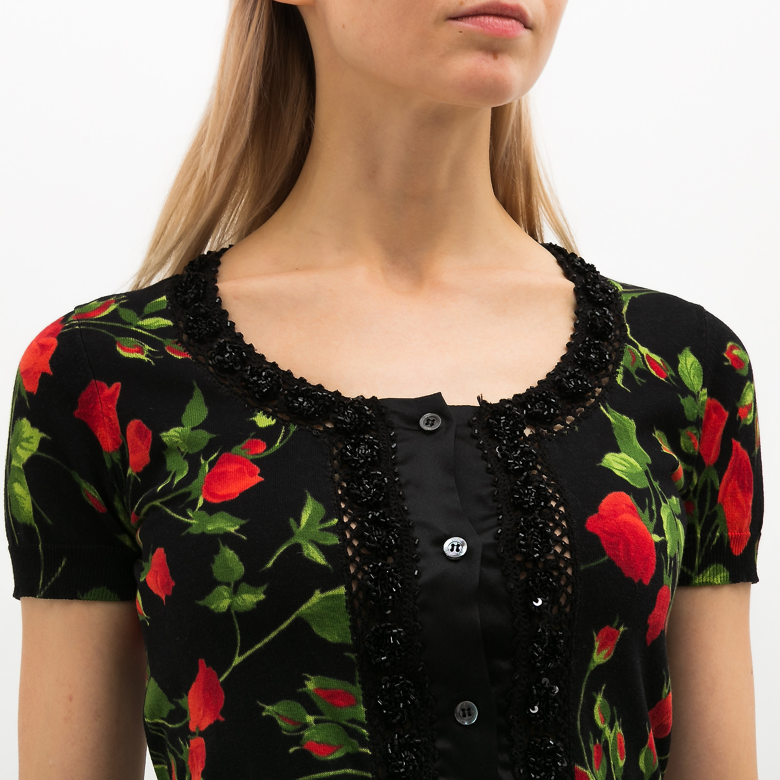 Топ черного цвета D&G - фото из каталога магазина брендовой одежды Second Friend Store Топ D&G - купить оригинал в секонд-хенде SFS - 4