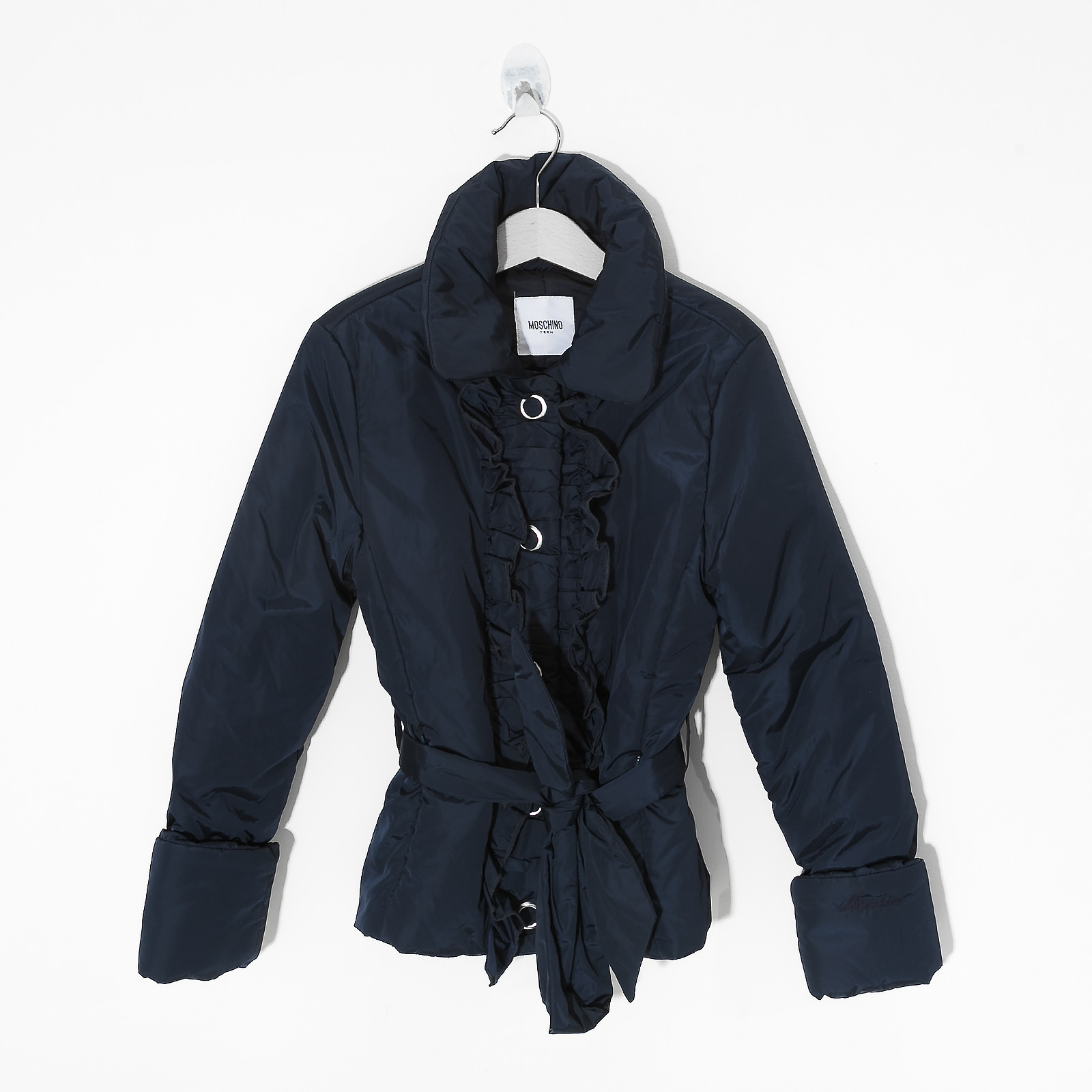 Куртка синего цвета Moschino - фото из каталога магазина брендовой одежды Second Friend Store Куртка Moschino - купить оригинал в секонд-хенде SFS - 1