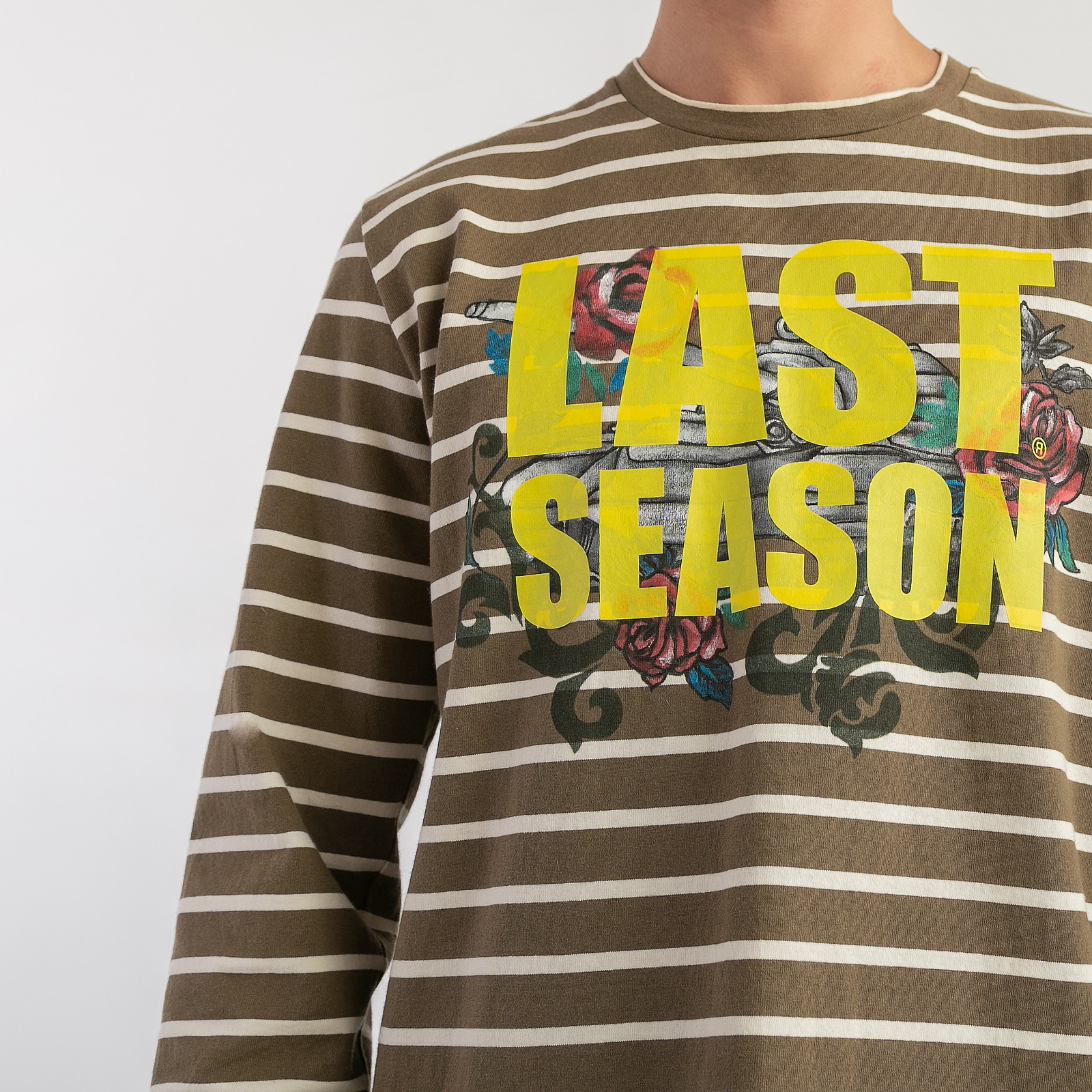 Лонгслив  зеленого цвета Tigran Avetisyan x SFS - фото из каталога магазина брендовой одежды Second Friend Store Лонгслив Tigran Avetisyan x SFS - купить оригинал в секонд-хенде SFS - 4