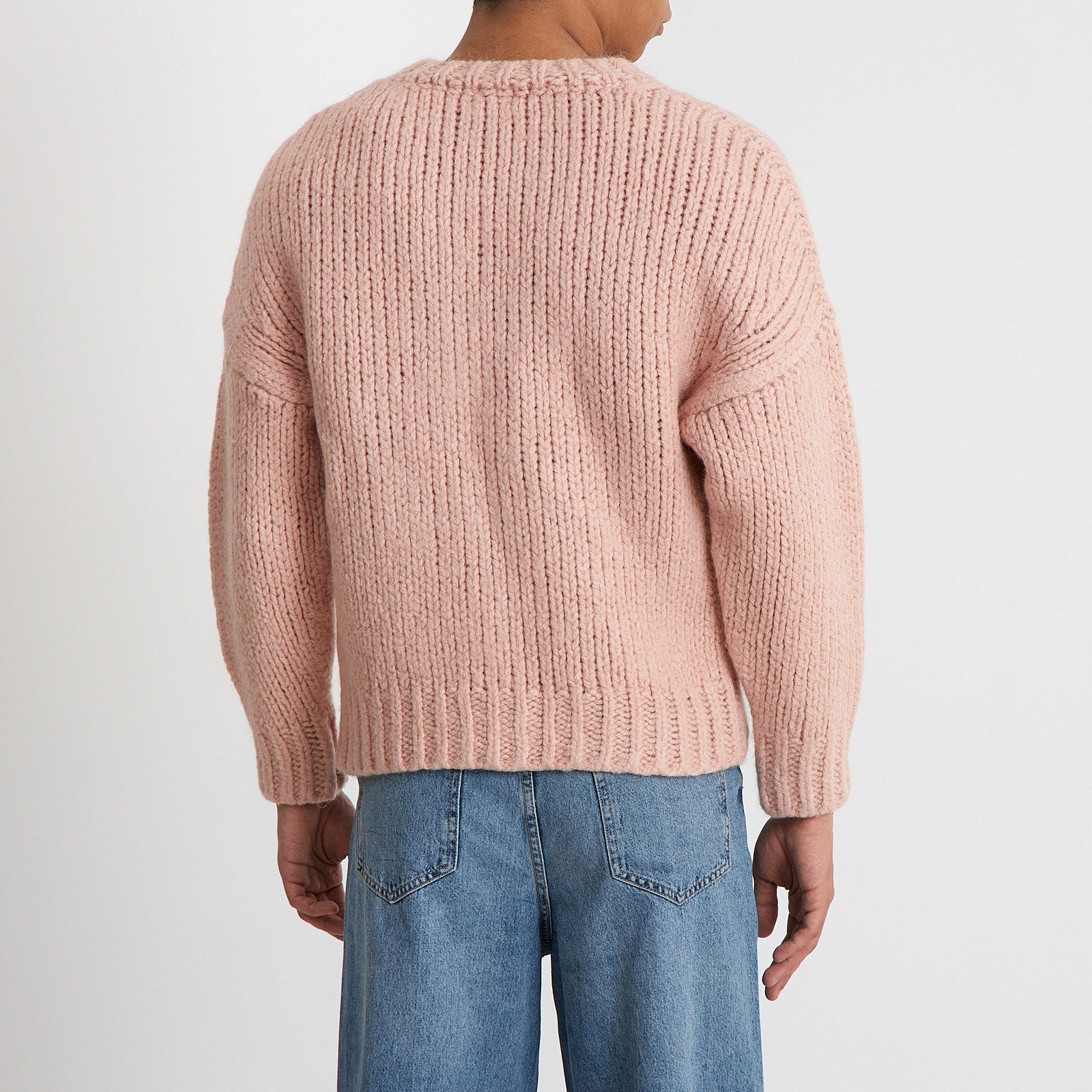 Свитер розового цвета Dries Van Noten - фото из каталога магазина брендовой одежды Second Friend Store Свитер Dries Van Noten - купить оригинал в секонд-хенде SFS - 3