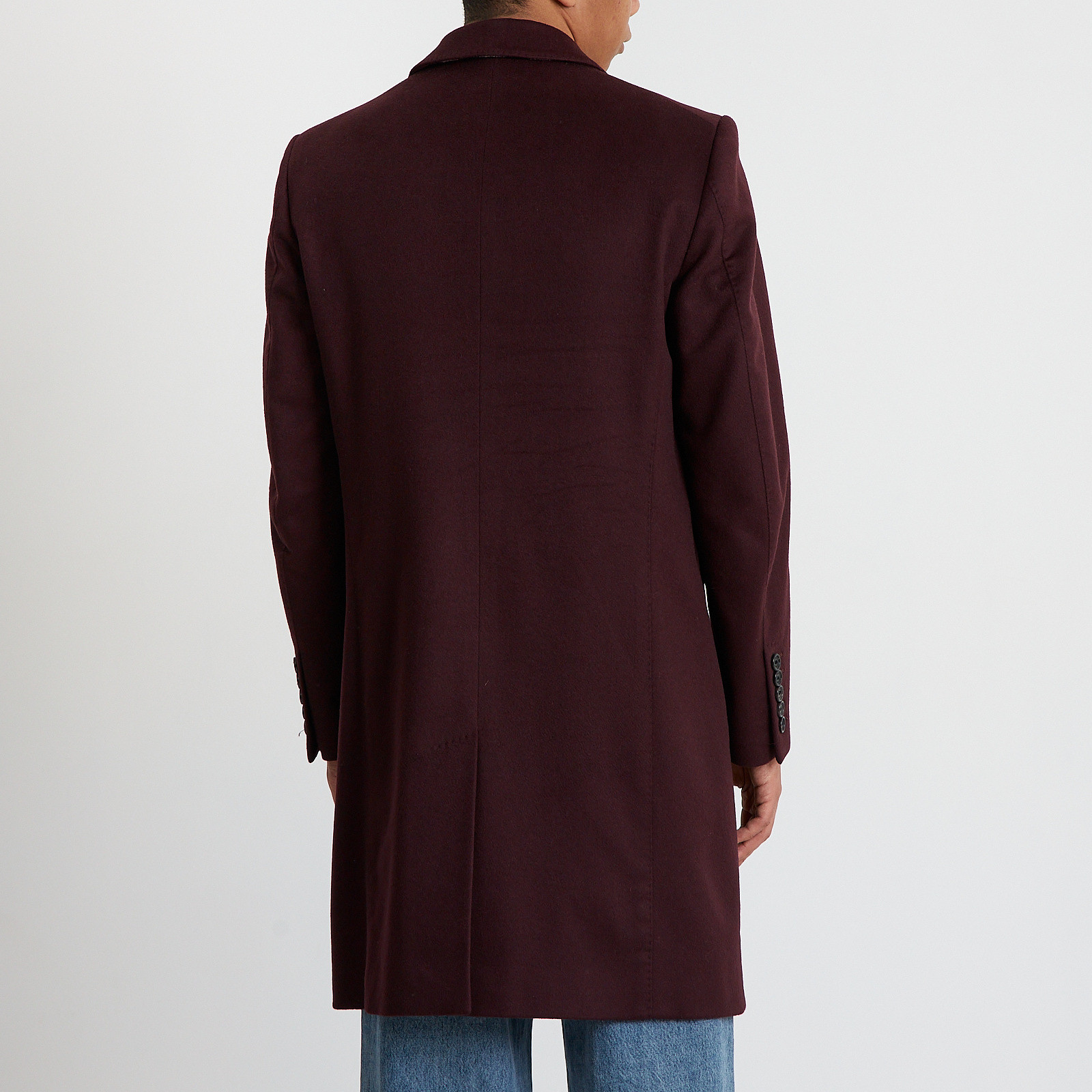 Пальто бордового цвета Burberry - фото из каталога магазина брендовой одежды Second Friend Store Пальто Burberry - купить оригинал в секонд-хенде SFS - 3