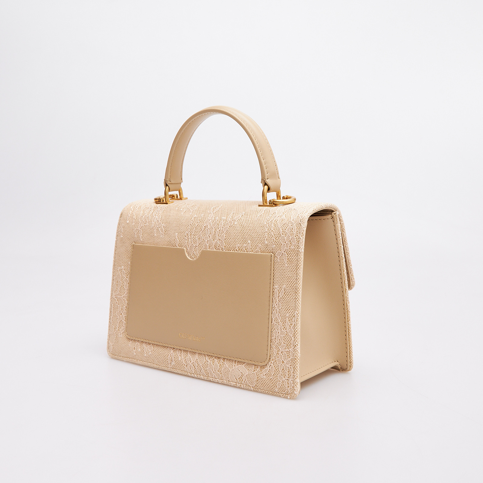 Сумка бежевого цвета Off-White - фото из каталога магазина брендовой одежды Second Friend Store Сумка Off-White - купить оригинал в секонд-хенде SFS - 3