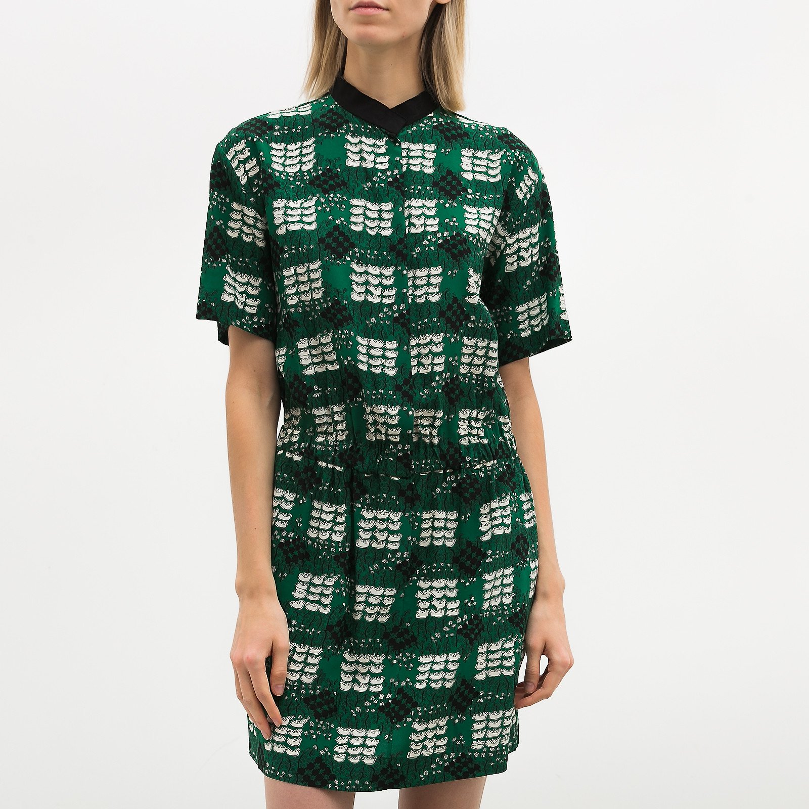 Платье зеленого цвета Marni - фото из каталога магазина брендовой одежды Second Friend Store Платье Marni - купить оригинал в секонд-хенде SFS - 1