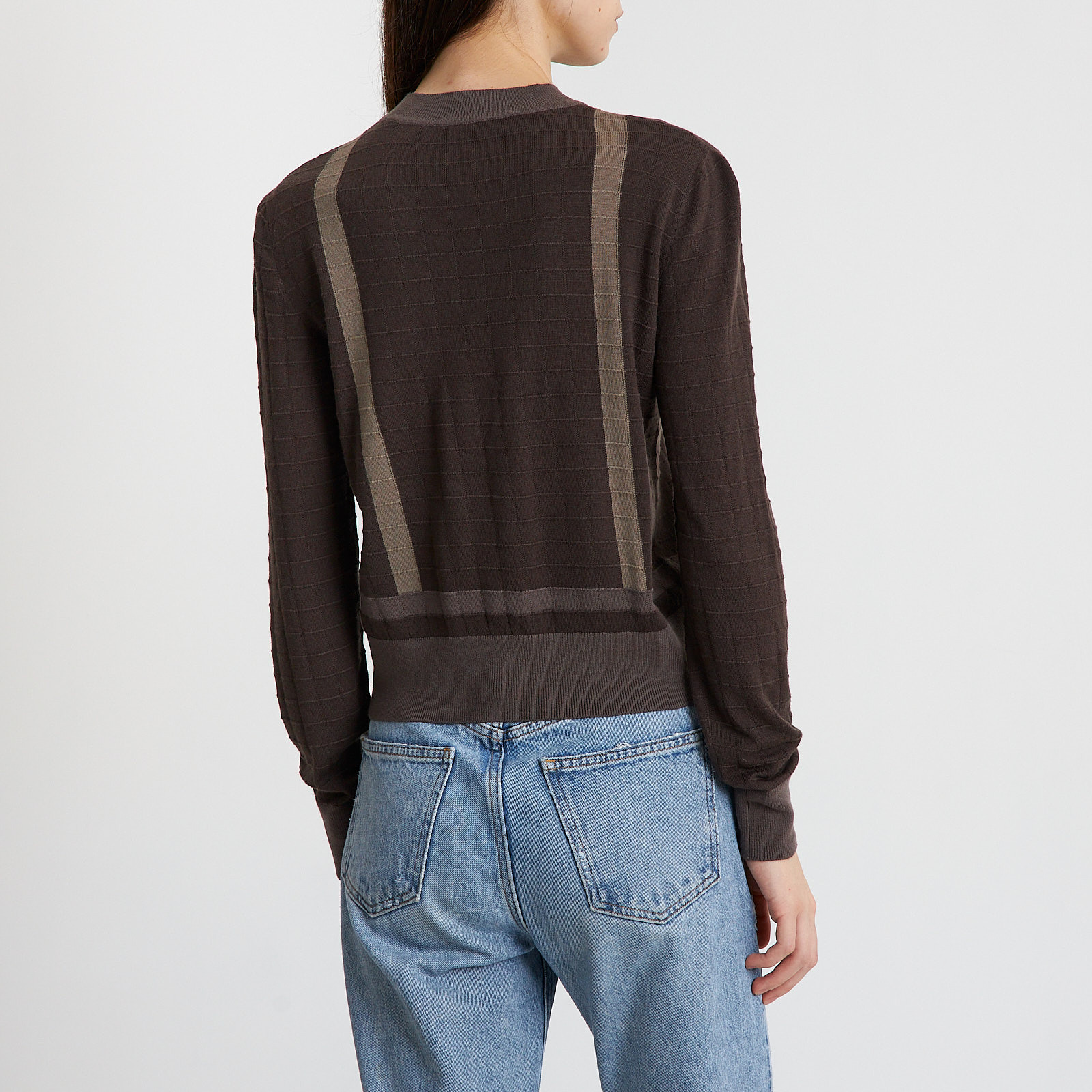 Джемпер коричневого цвета Hermes - фото из каталога магазина брендовой одежды Second Friend Store Джемпер Hermes - купить оригинал в секонд-хенде SFS - 2