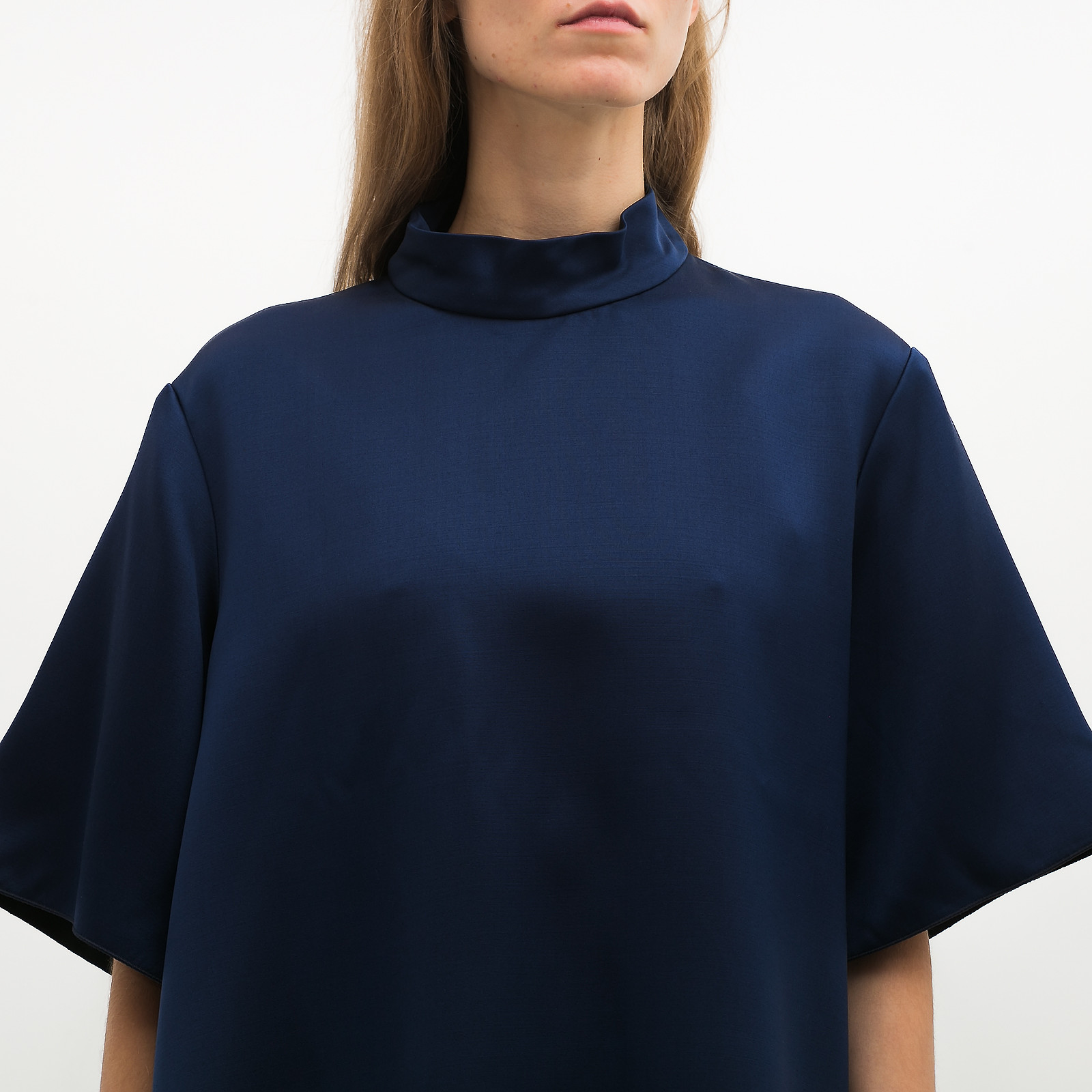 Платье синего цвета Celine - фото из каталога магазина брендовой одежды Second Friend Store Платье Celine - купить оригинал в секонд-хенде SFS - 4