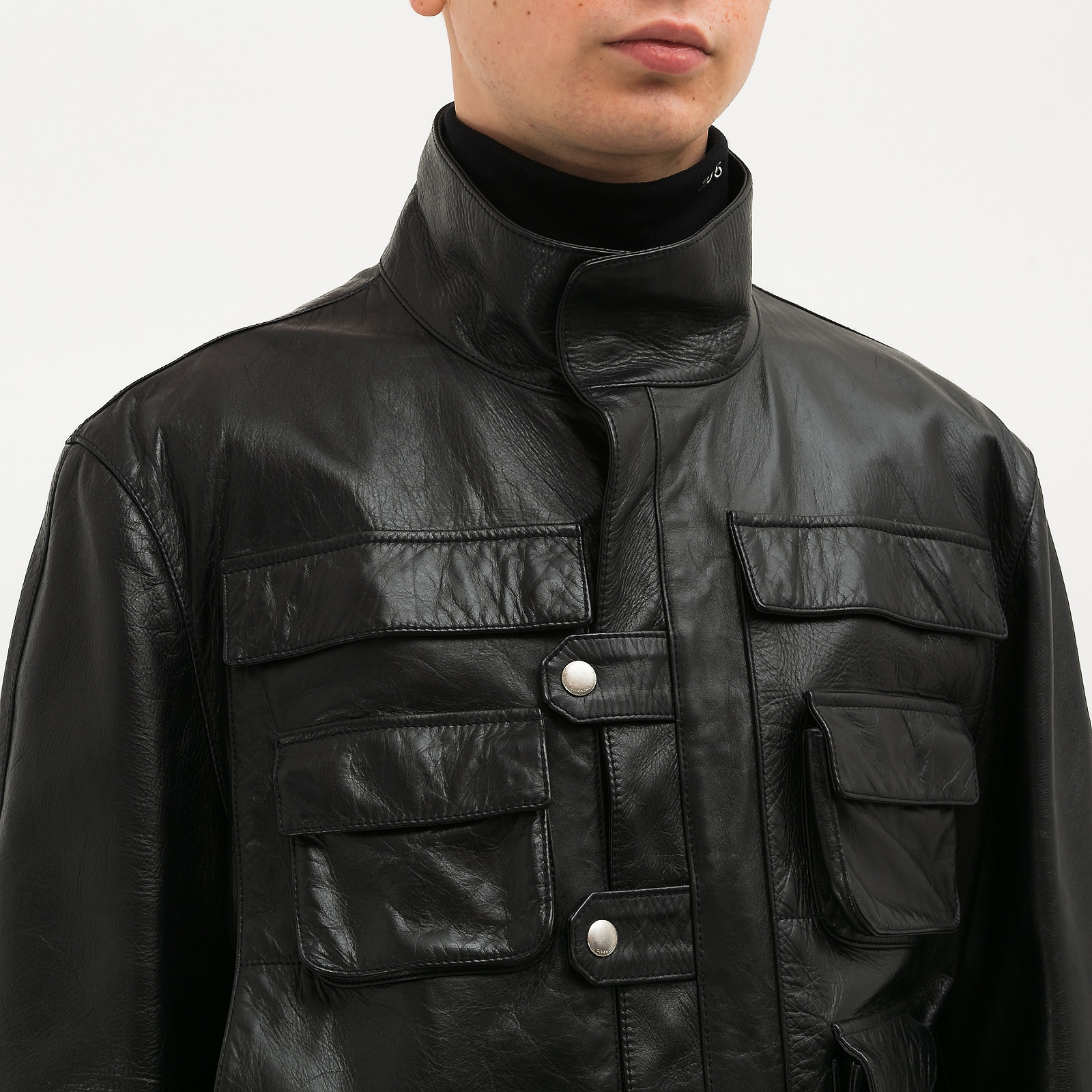 Куртка кожаная Givenchy - купить оригинал в секонд-хенде SFS - 4