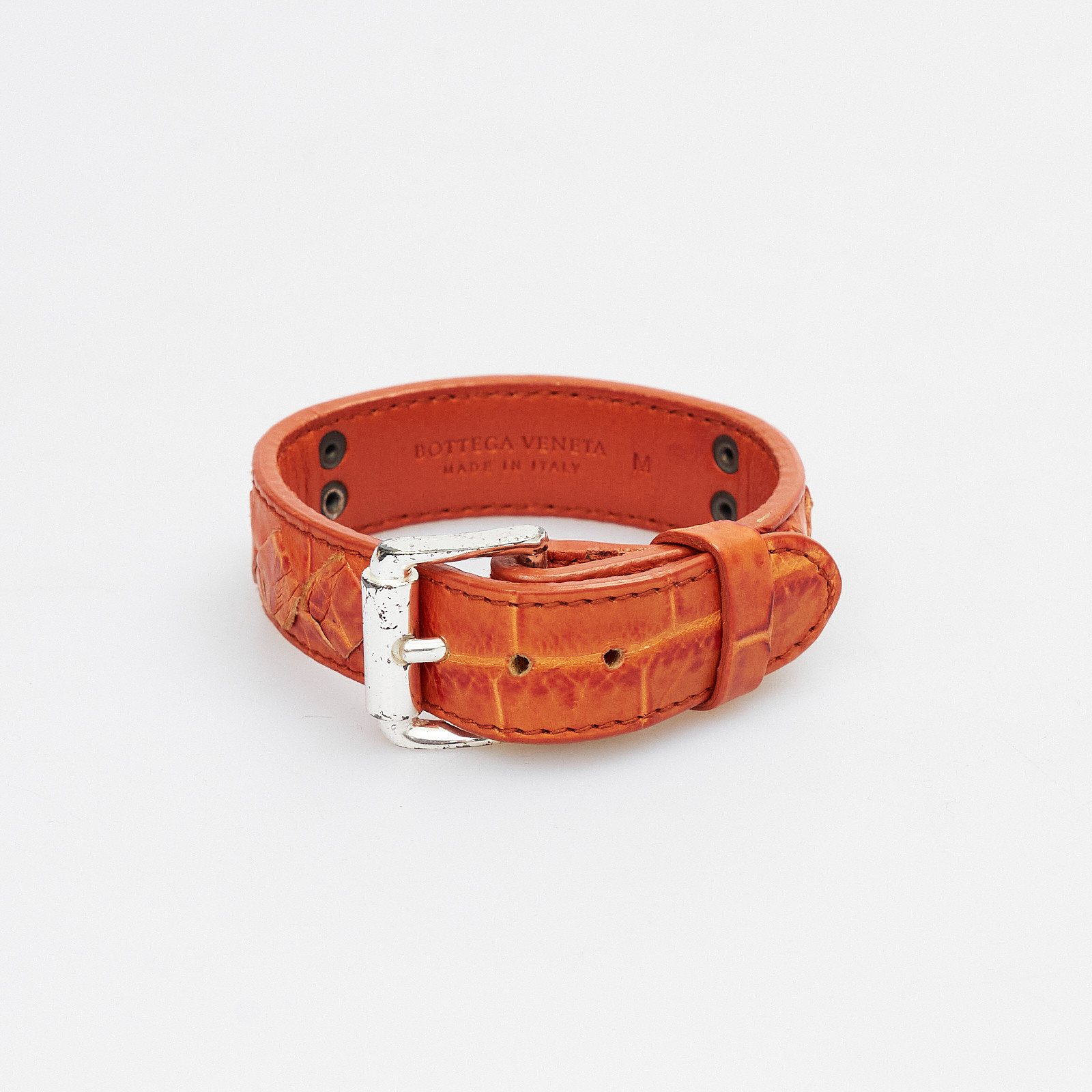 Браслет оранжевого цвета Bottega Veneta - фото из каталога магазина брендовой одежды Second Friend Store Браслет Bottega Veneta - купить оригинал в секонд-хенде SFS - 3