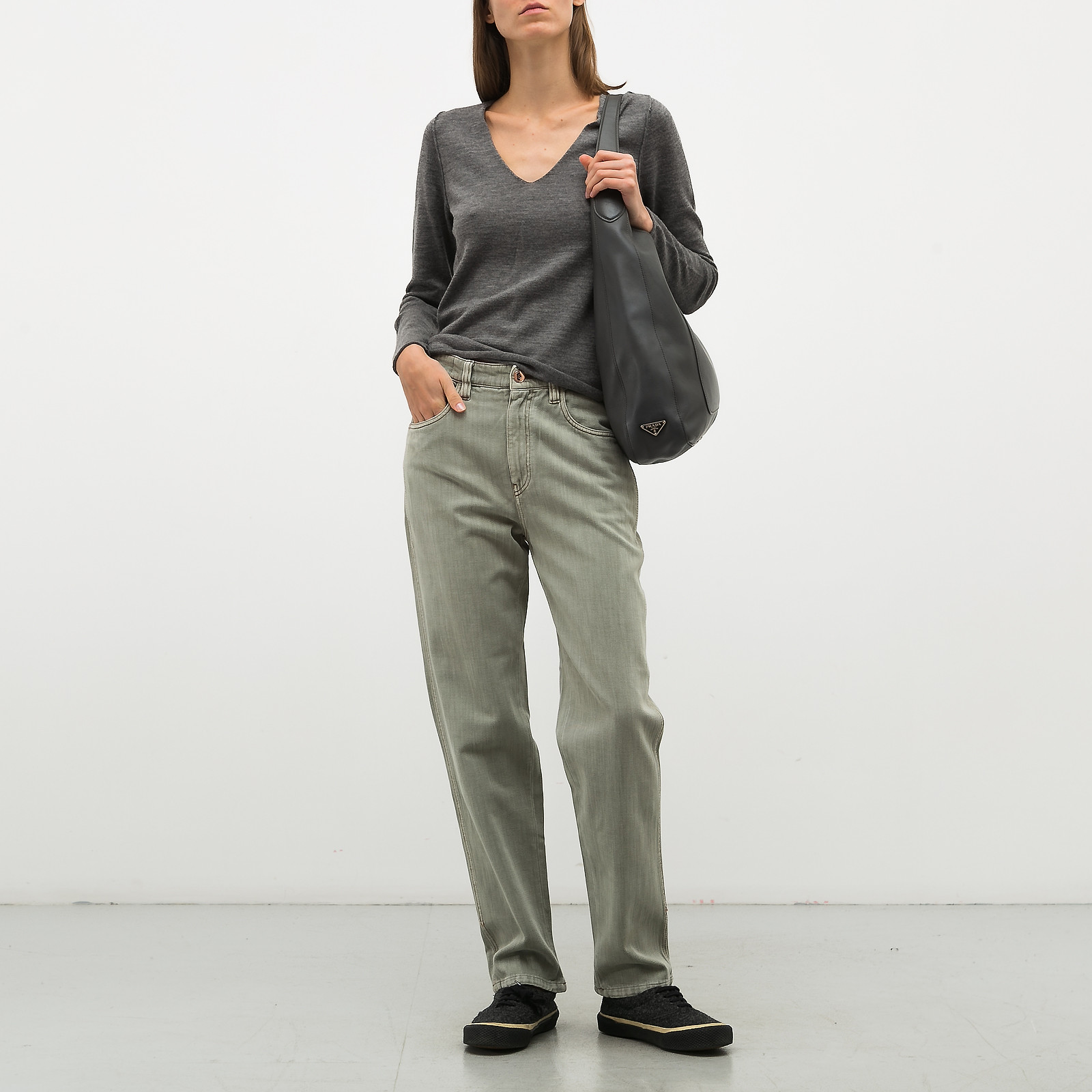 Джемпер серого цвета Zadig & Voltaire - фото из каталога магазина брендовой одежды Second Friend Store Джемпер Zadig & Voltaire - купить оригинал в секонд-хенде SFS - 2