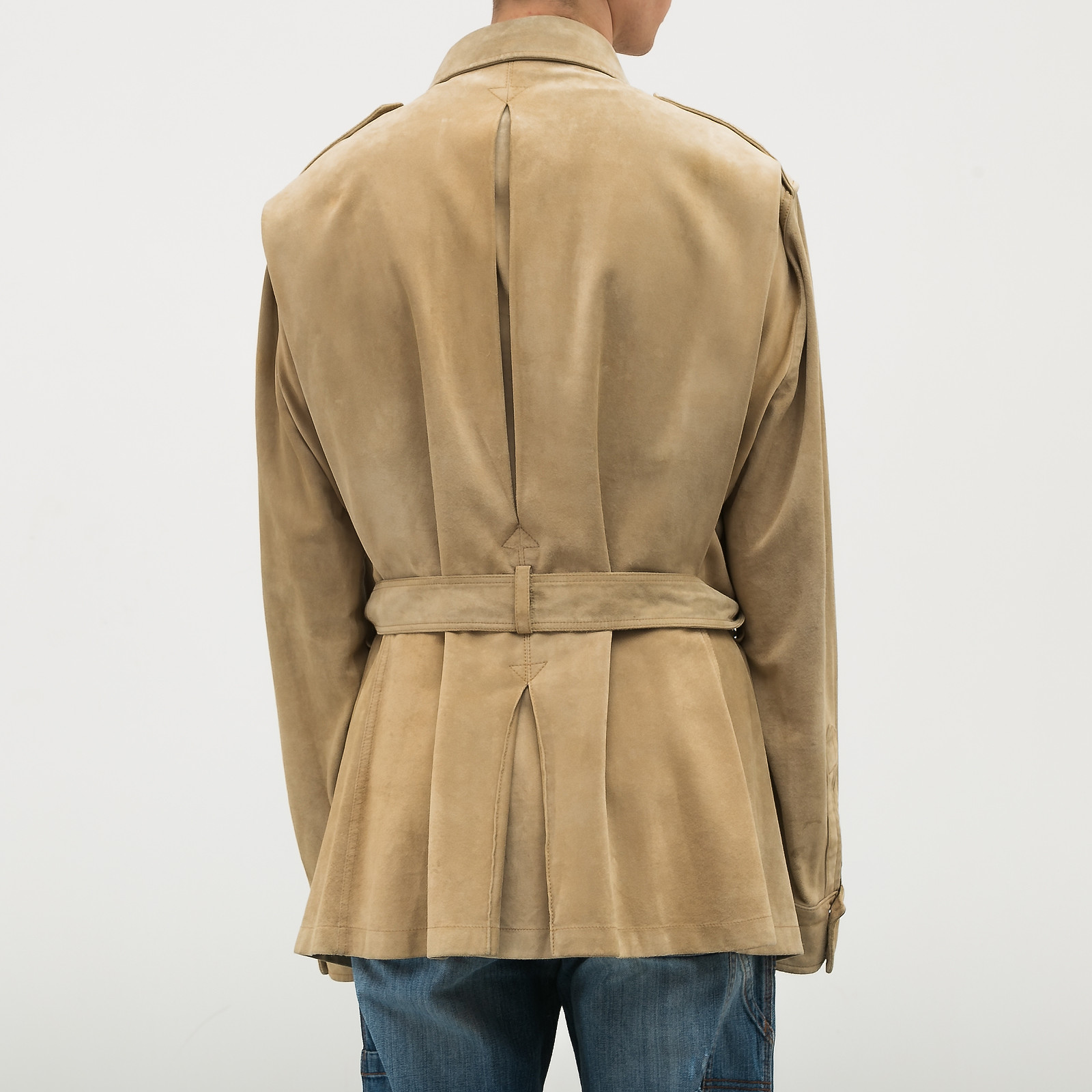 Тренч  бежевого цвета Gucci - фото из каталога магазина брендовой одежды Second Friend Store Тренч Gucci - купить оригинал в секонд-хенде SFS - 3