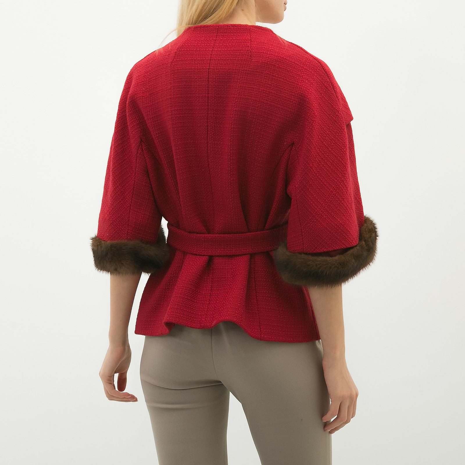 Пальто коричневого цвета Escada - фото из каталога магазина брендовой одежды Second Friend Store Пальто Escada - купить оригинал в секонд-хенде SFS - 3