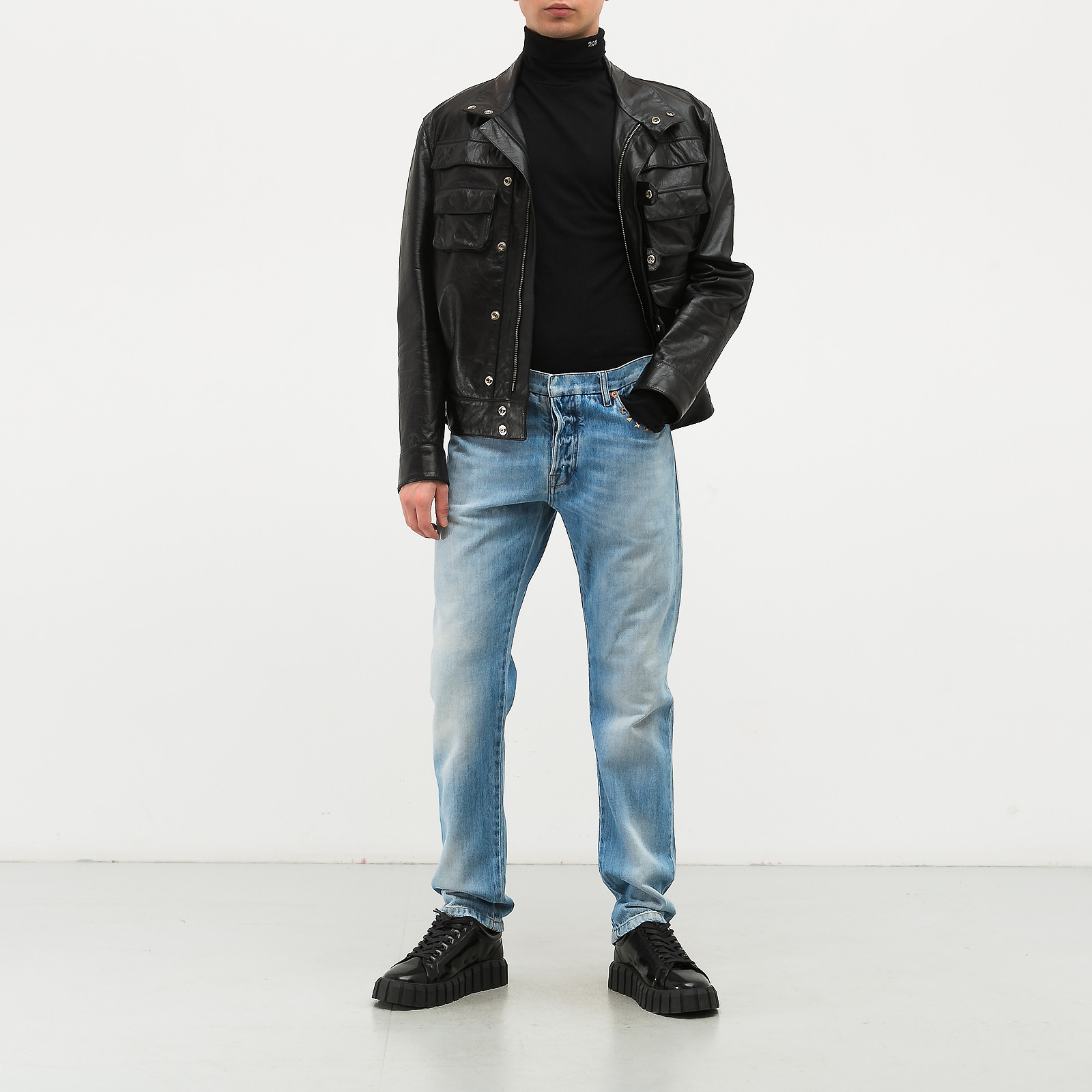 Куртка кожаная Givenchy - купить оригинал в секонд-хенде SFS - 3