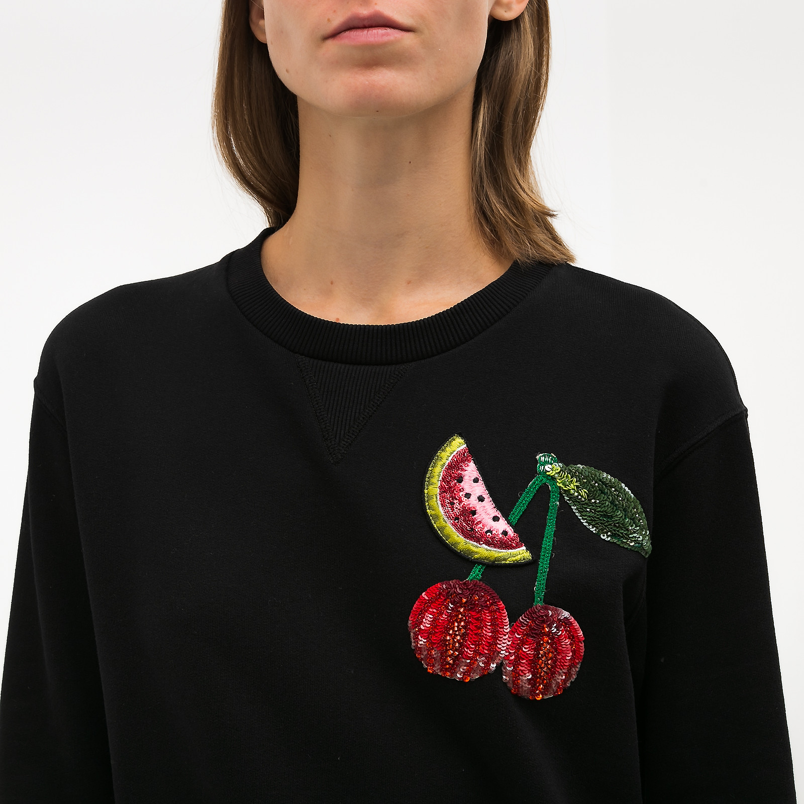 Свитшот черного цвета Dolce&Gabbana - фото из каталога магазина брендовой одежды Second Friend Store Свитшот Dolce&Gabbana - купить оригинал в секонд-хенде SFS - 4