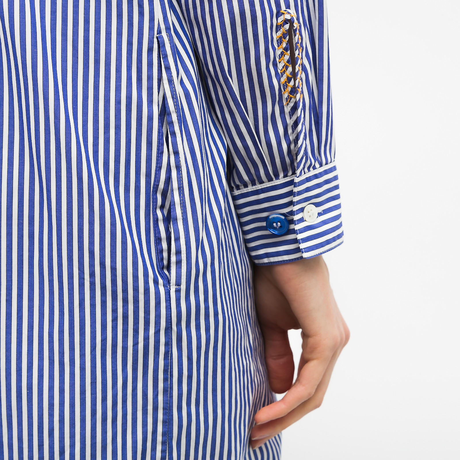 Платье голубого цвета Paul Smith - фото из каталога магазина брендовой одежды Second Friend Store Платье Paul Smith - купить оригинал в секонд-хенде SFS - 5