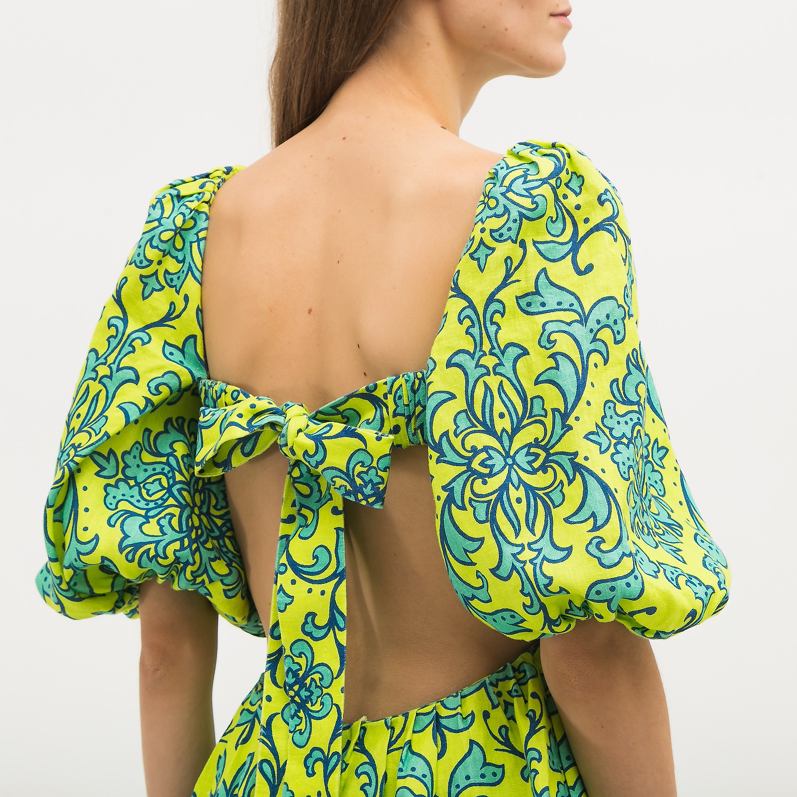 Платье желтого цвета Zimmermann - фото из каталога магазина брендовой одежды Second Friend Store Платье Zimmermann - купить оригинал в секонд-хенде SFS - 5