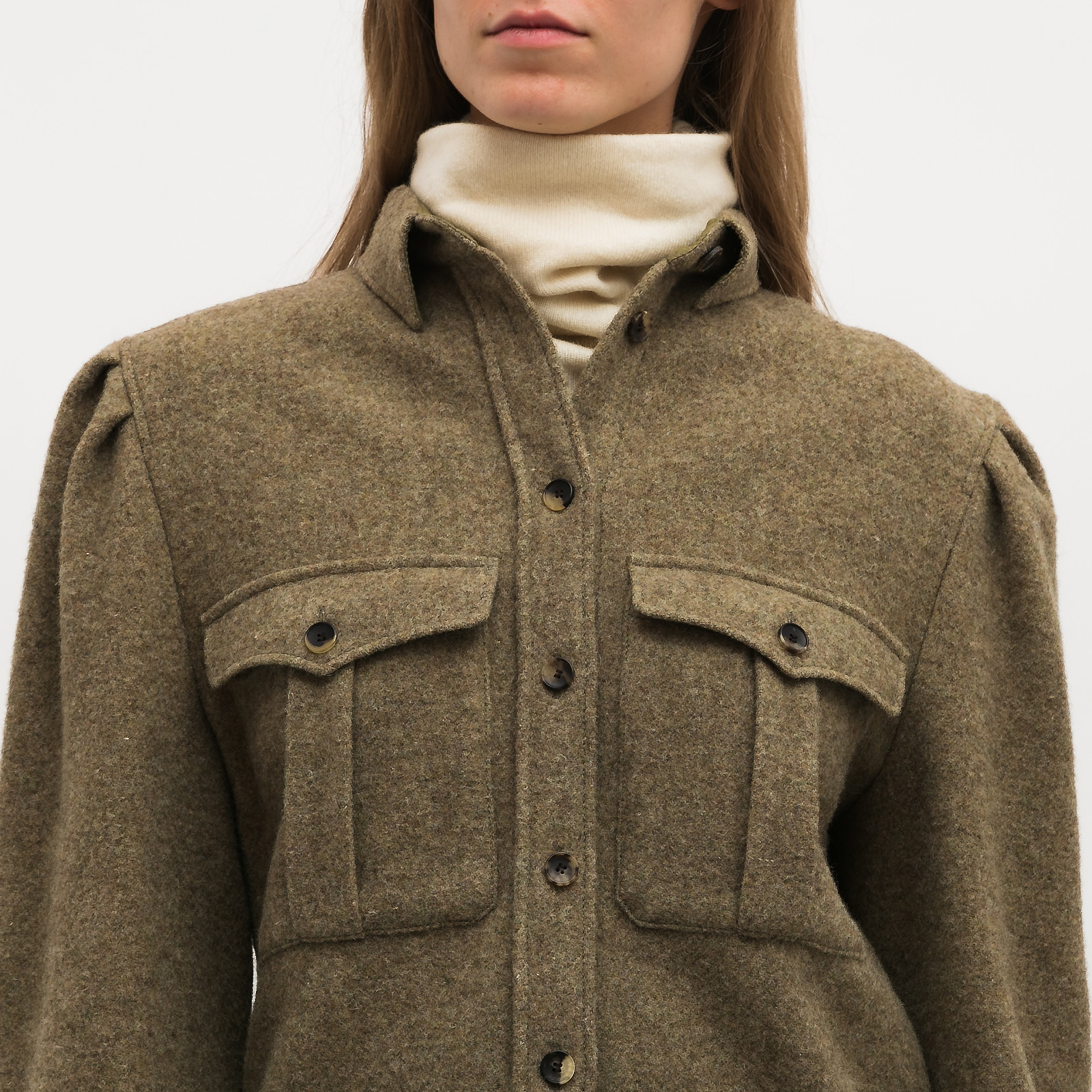 Жакет бежевого цвета Isabel Marant - фото из каталога магазина брендовой одежды Second Friend Store Жакет Isabel Marant - купить оригинал в секонд-хенде SFS - 4