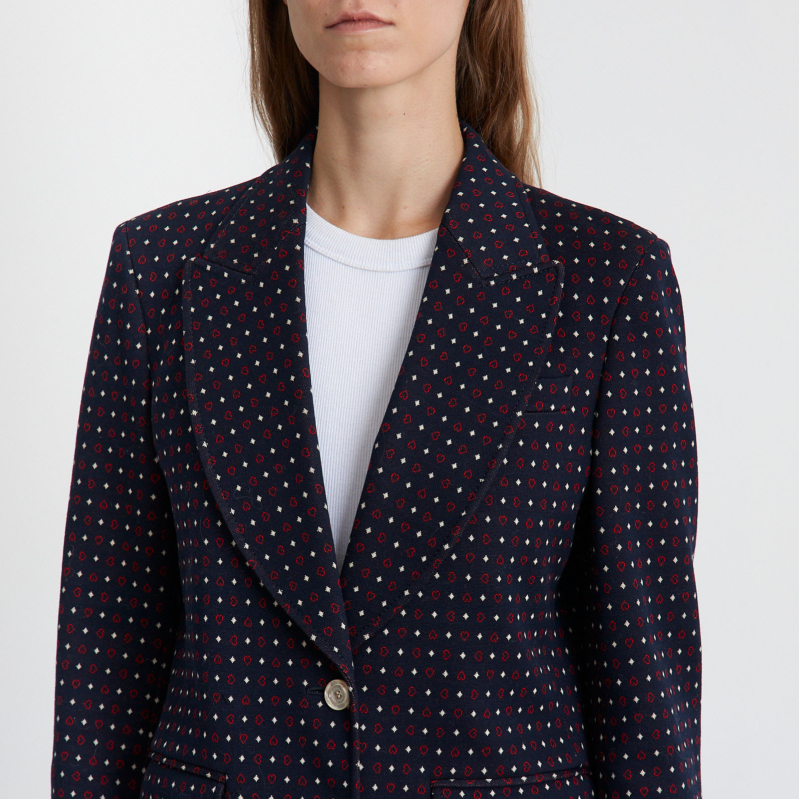 Пиджак синего цвета Gucci - фото из каталога магазина брендовой одежды Second Friend Store Пиджак Gucci - купить оригинал в секонд-хенде SFS - 4