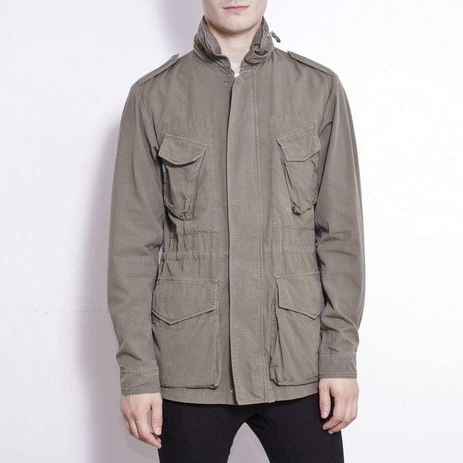 Куртка серого цвета Alberto Aspesi - фото из каталога магазина брендовой одежды Second Friend Store Куртка Alberto Aspesi - купить оригинал в секонд-хенде SFS - 1