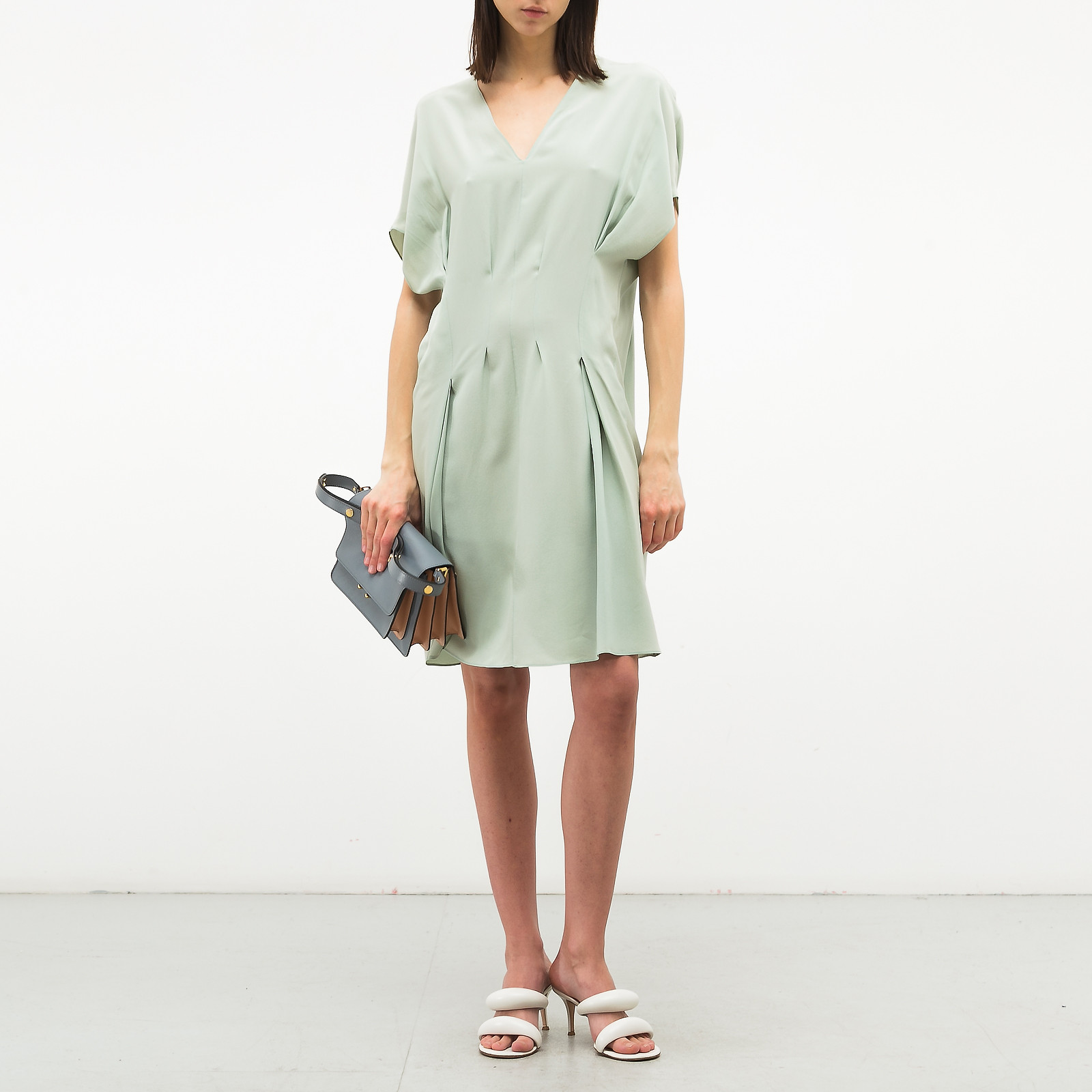 Платье  зеленого цвета Marni - фото из каталога магазина брендовой одежды Second Friend Store Платье Marni - купить оригинал в секонд-хенде SFS - 2