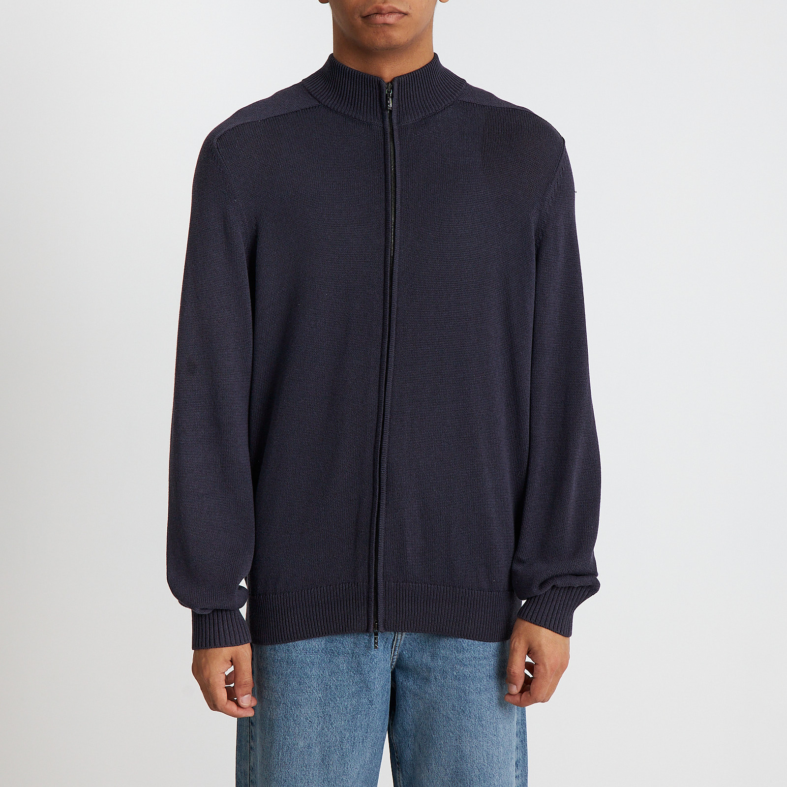 Свитер синего цвета Loro Piana - фото из каталога магазина брендовой одежды Second Friend Store Свитер Loro Piana - купить оригинал в секонд-хенде SFS - 1