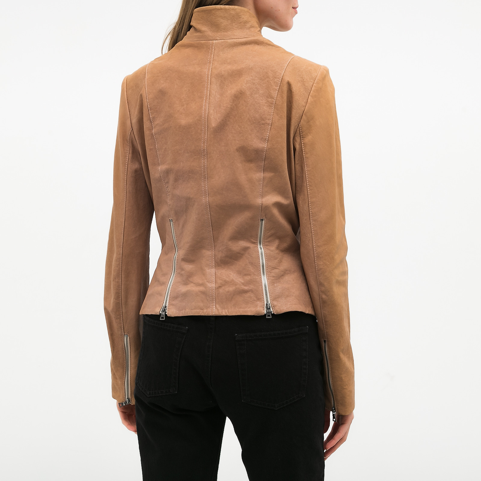 Куртка кожаная Diane von Furstenberg - купить оригинал в секонд-хенде SFS