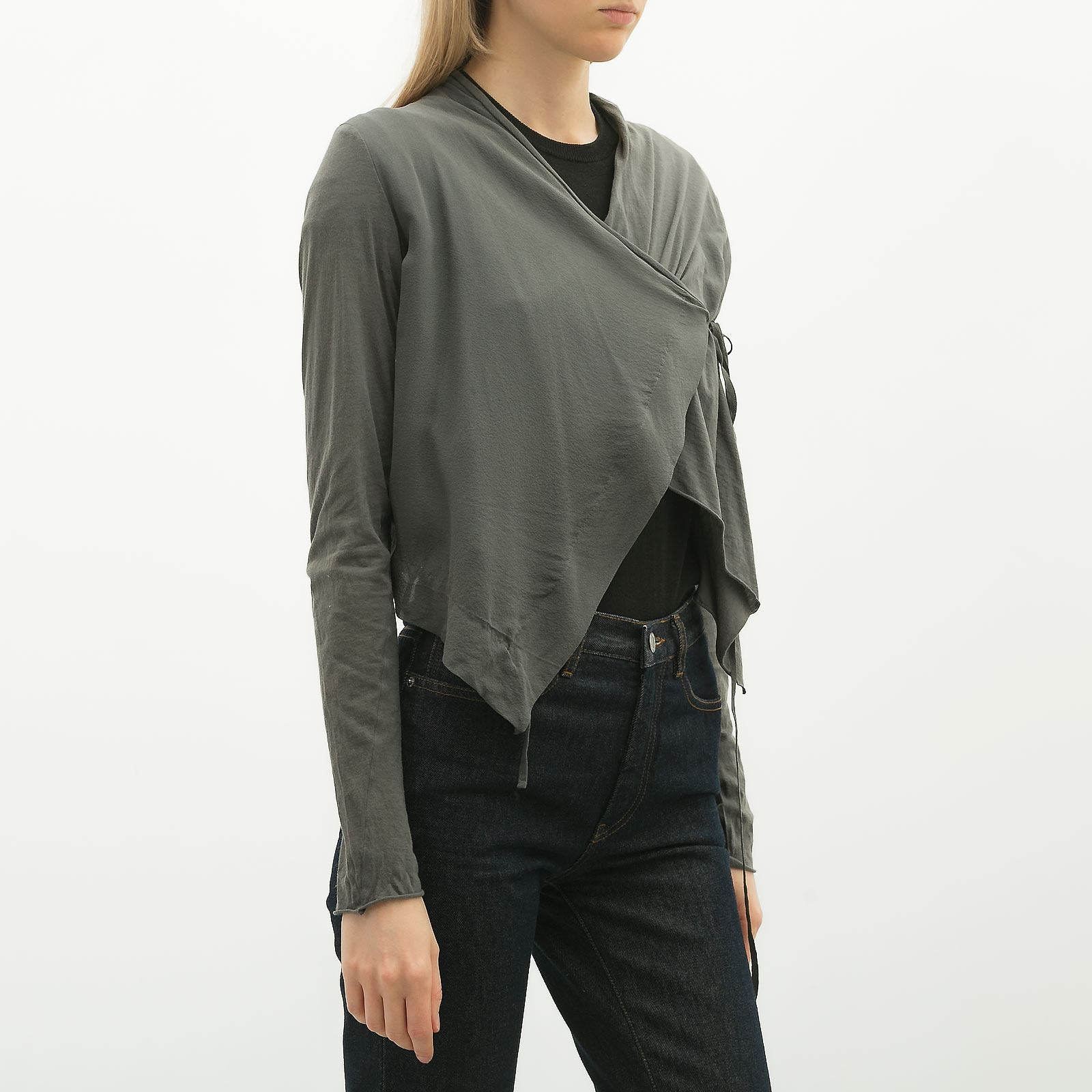 Кардиган серого цвета Ilaria Nistri - фото из каталога магазина брендовой одежды Second Friend Store Кардиган Ilaria Nistri - купить оригинал в секонд-хенде SFS - 3