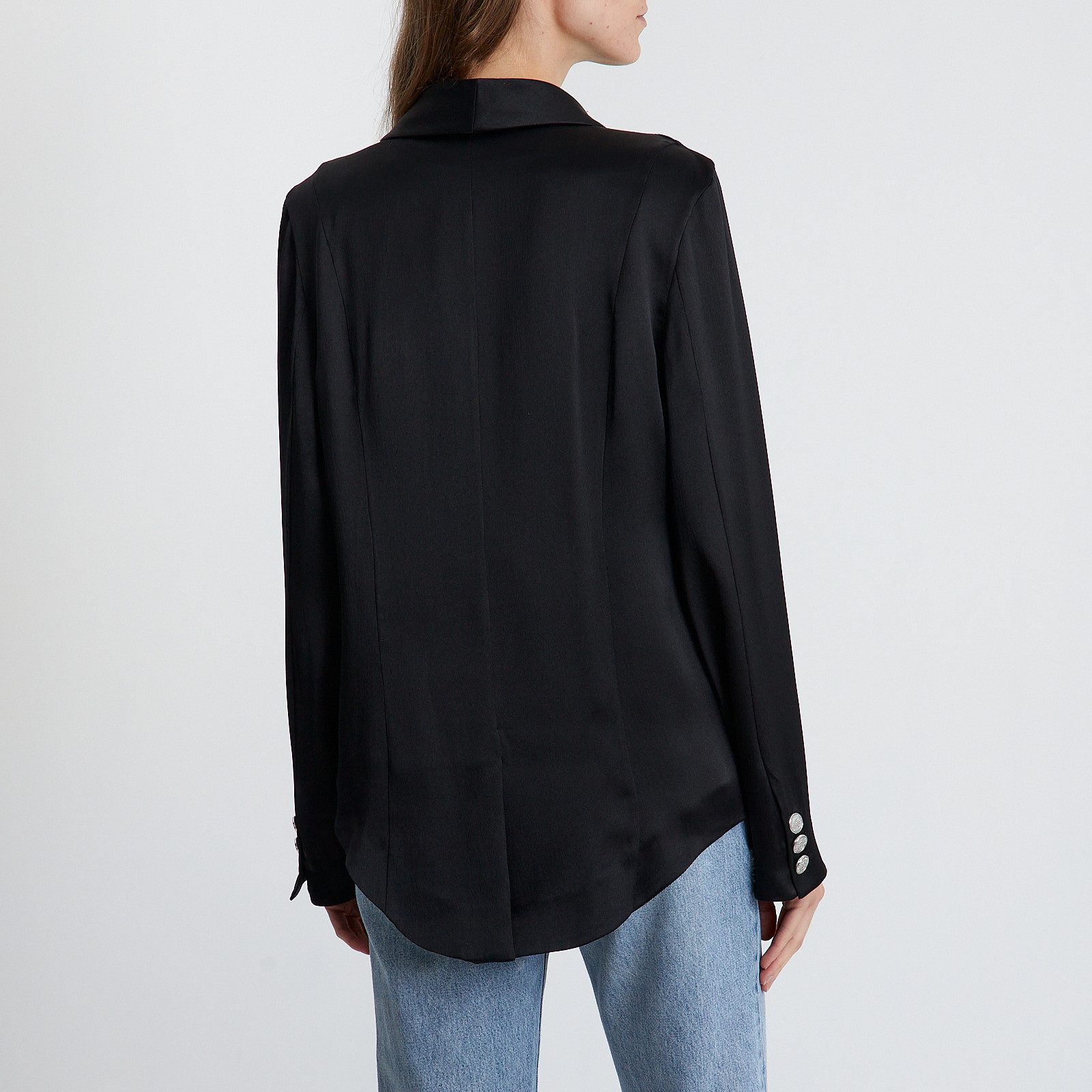 Пиджак черного цвета Balmain - фото из каталога магазина брендовой одежды Second Friend Store Пиджак Balmain - купить оригинал в секонд-хенде SFS - 3