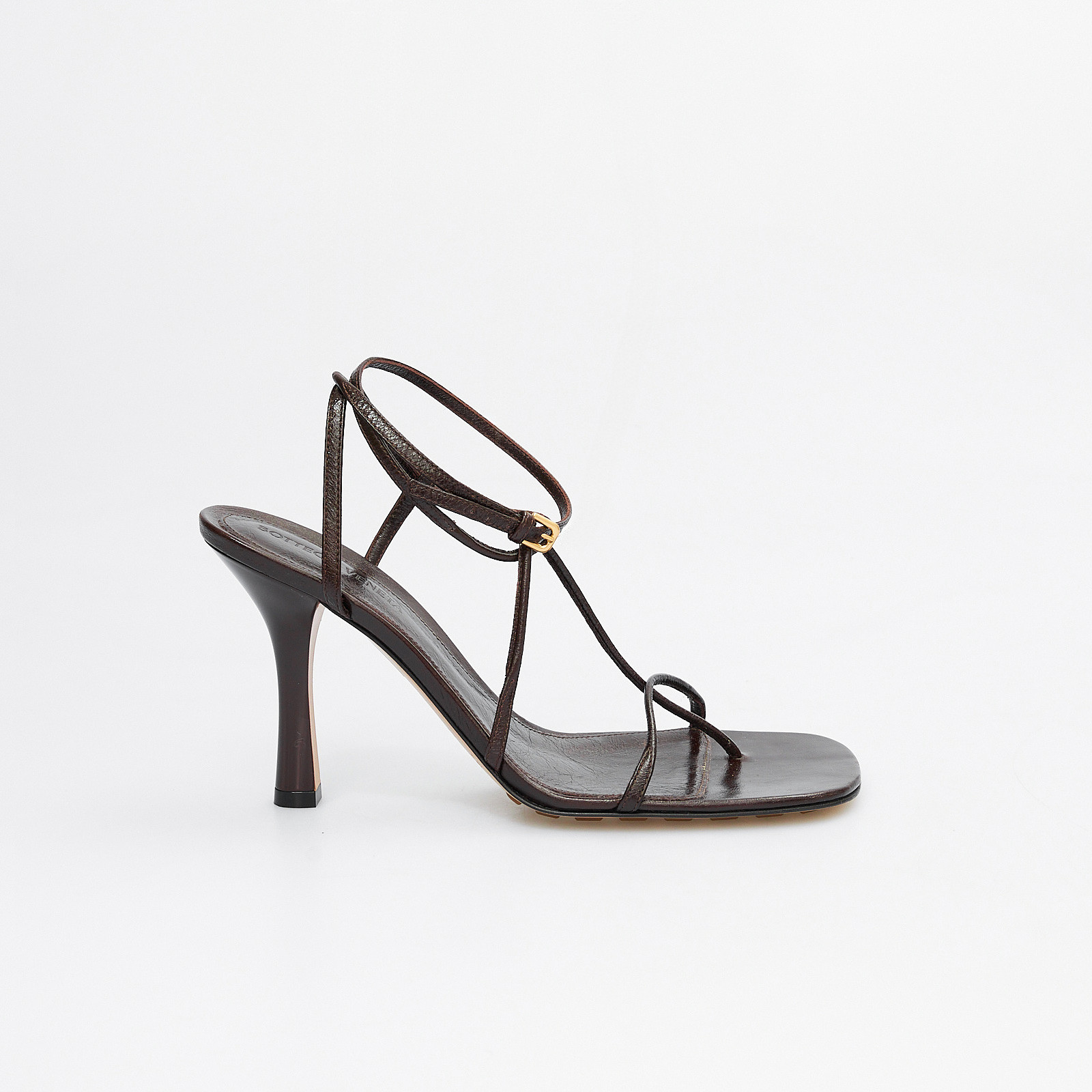 Босоножки  коричневого цвета Bottega Veneta - фото из каталога магазина брендовой одежды Second Friend Store Босоножки Bottega Veneta - купить оригинал в секонд-хенде SFS - 1