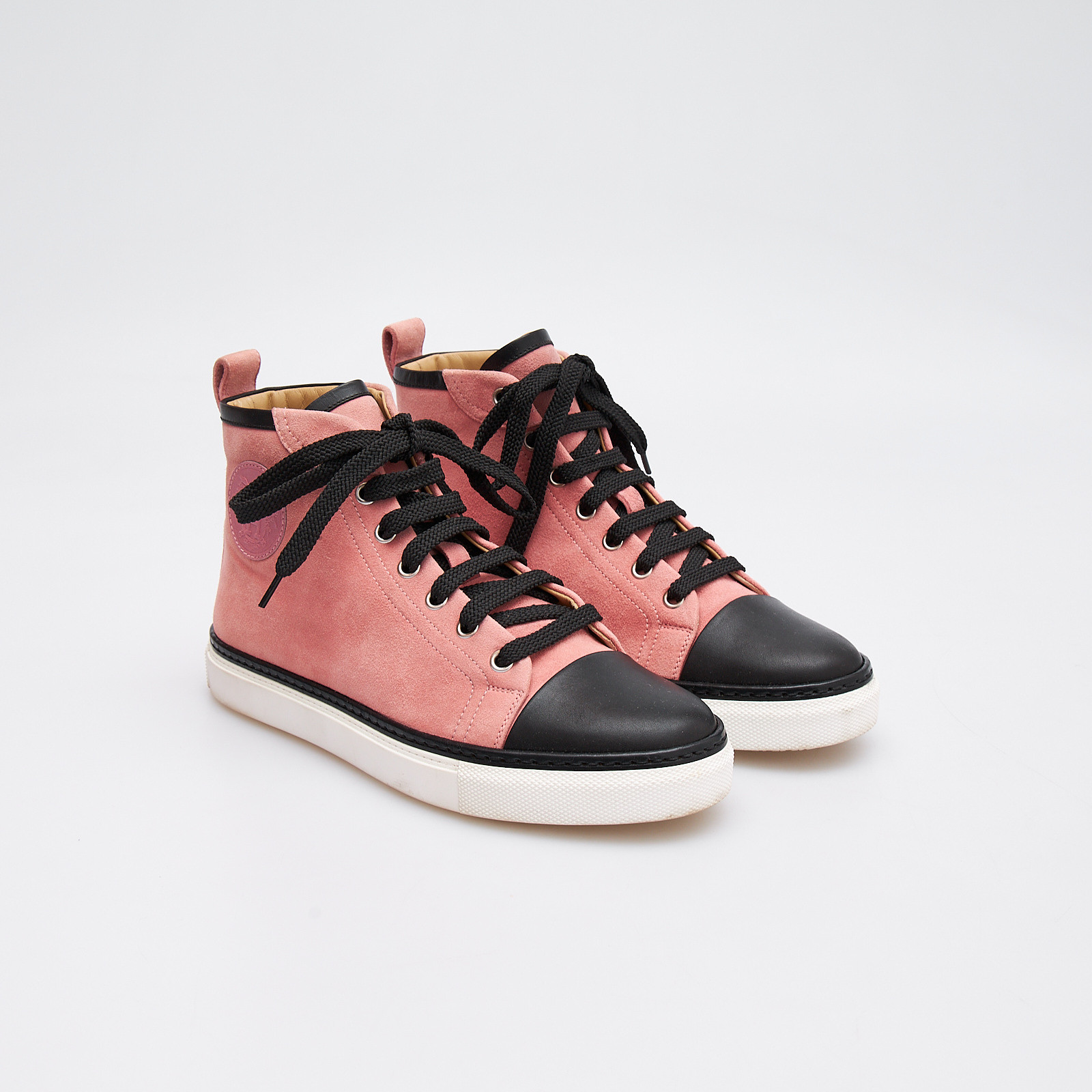 Кеды розового цвета Hermes - фото из каталога магазина брендовой одежды Second Friend Store Кеды Hermes - купить оригинал в секонд-хенде SFS - 2