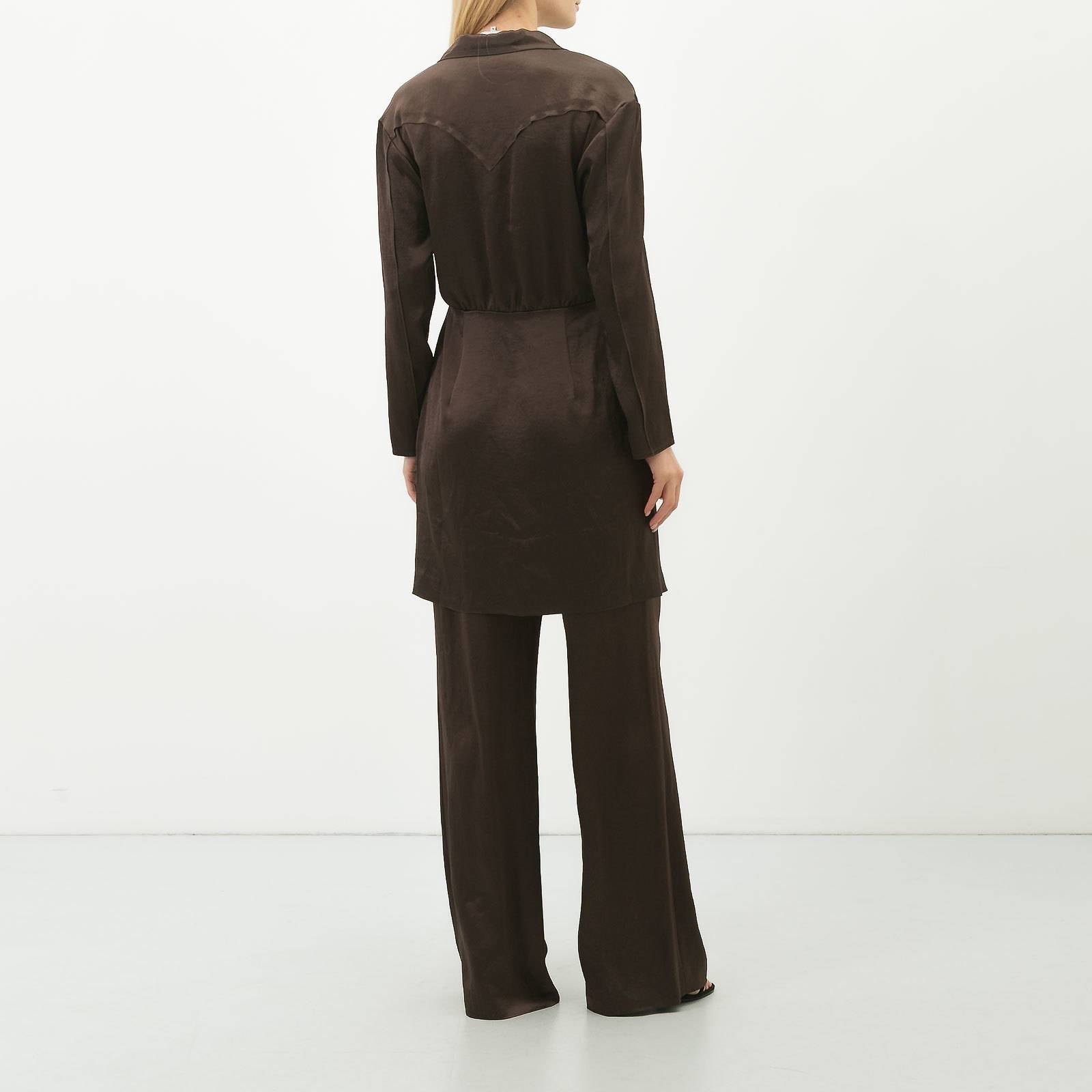 Костюм коричневого цвета Nanushka - фото из каталога магазина брендовой одежды Second Friend Store Костюм Nanushka - купить оригинал в секонд-хенде SFS - 2