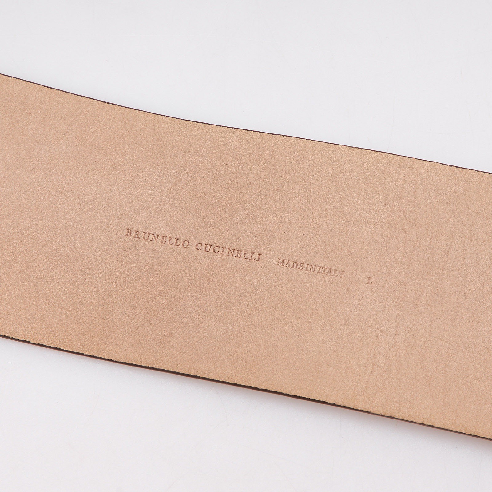 Ремень коричневого цвета Brunello Cucinelli - фото из каталога магазина брендовой одежды Second Friend Store Ремень Brunello Cucinelli - купить оригинал в секонд-хенде SFS - 4