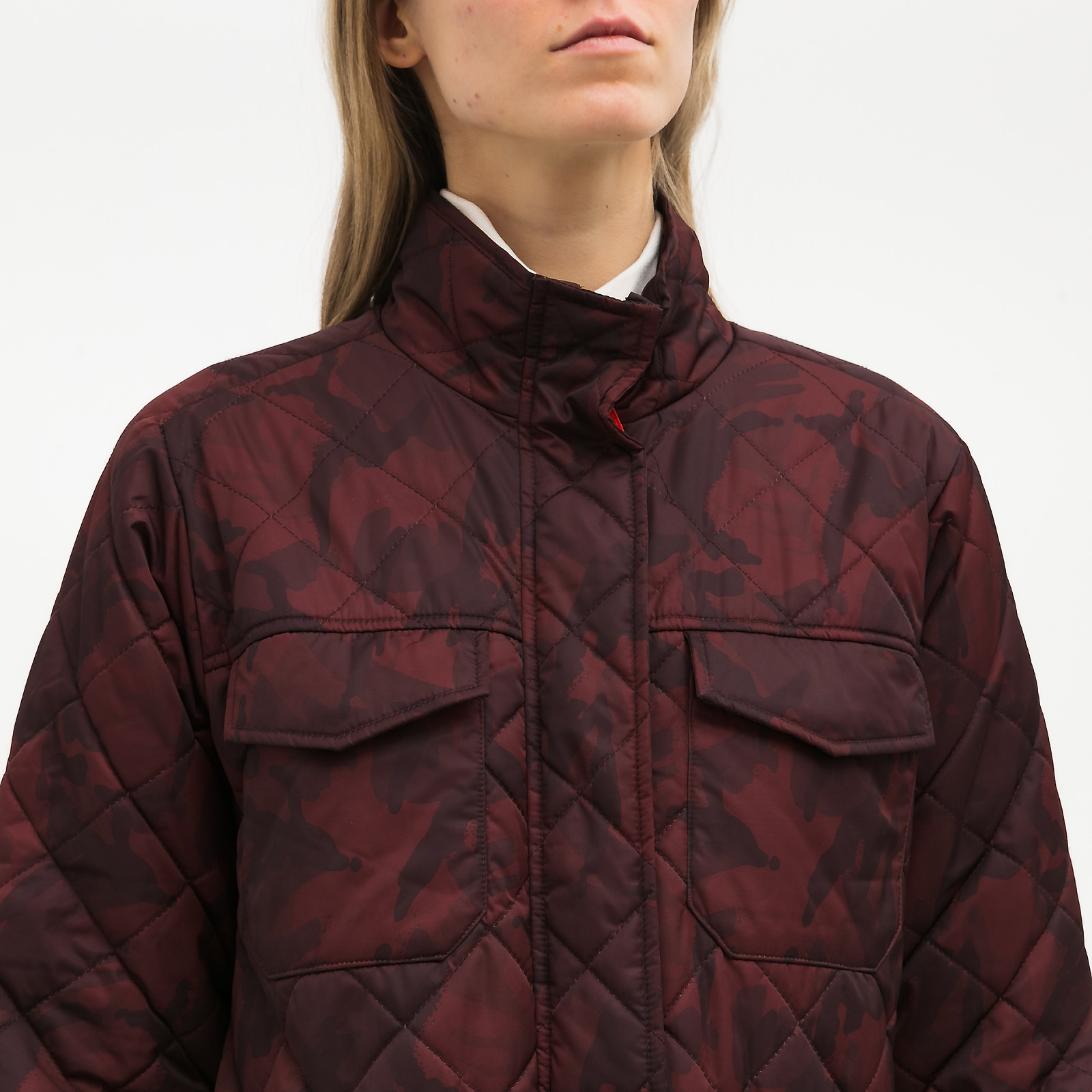 Куртка бордового цвета Ganni - фото из каталога магазина брендовой одежды Second Friend Store Куртка Ganni - купить оригинал в секонд-хенде SFS - 3