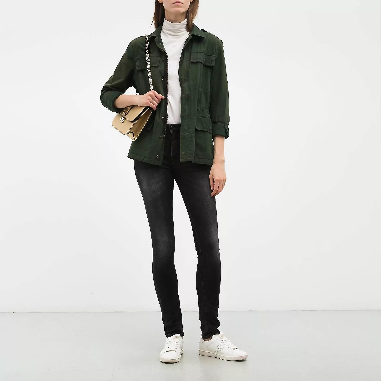 Джинсы серого цвета Saint Laurent - фото из каталога магазина брендовой одежды Second Friend Store Джинсы Saint Laurent - купить оригинал в секонд-хенде SFS - 2