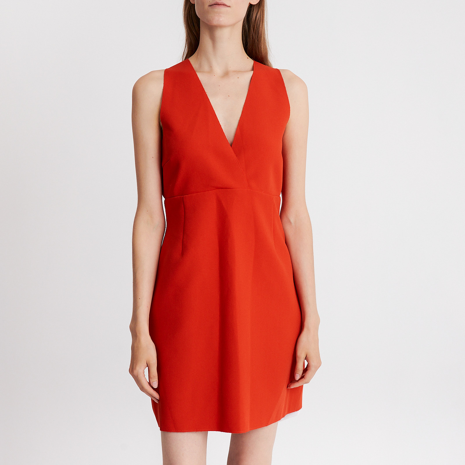 Платье  красного цвета MSGM - фото из каталога магазина брендовой одежды Second Friend Store Платье MSGM - купить оригинал в секонд-хенде SFS - 1