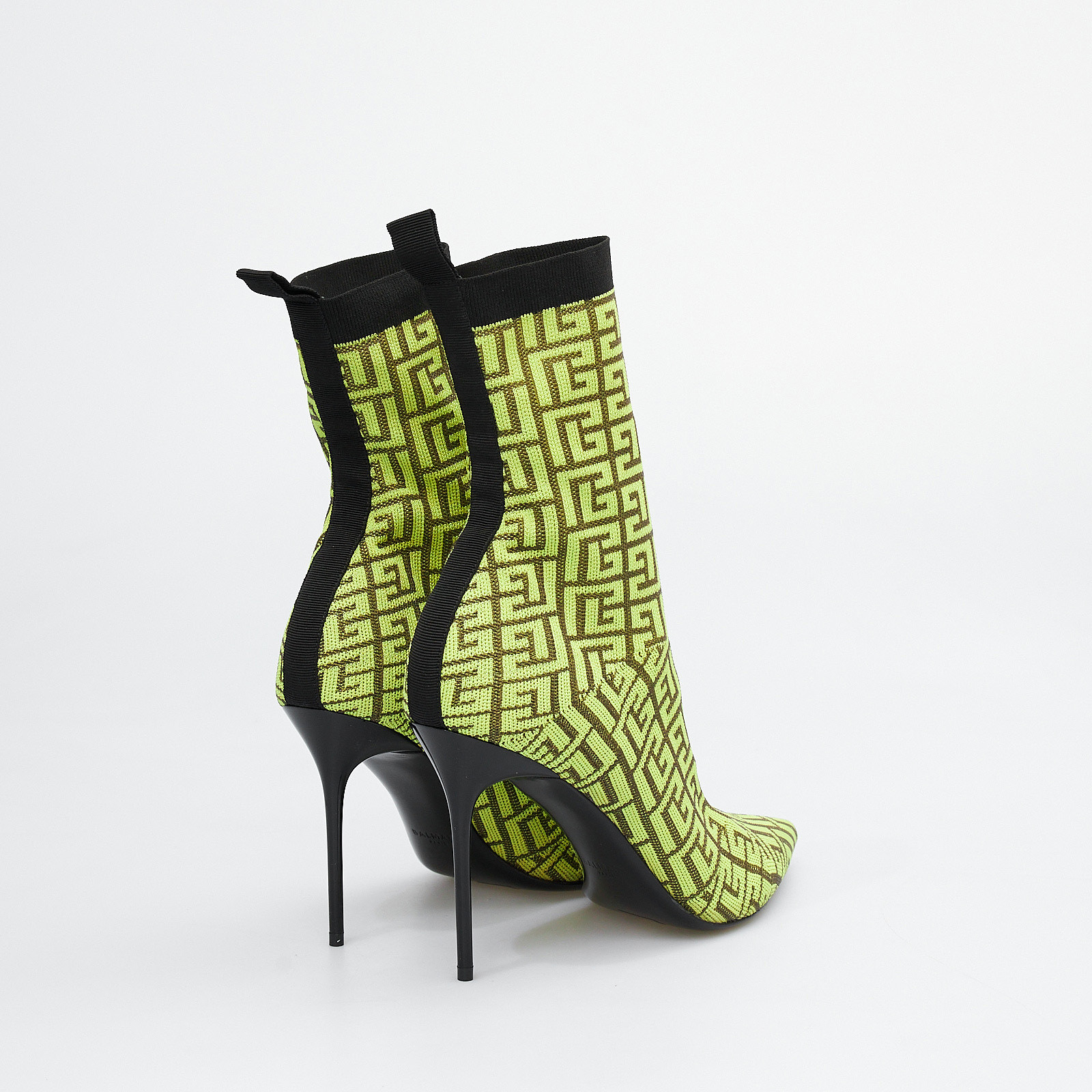 Ботильоны желтого цвета Balmain - фото из каталога магазина брендовой одежды Second Friend Store Ботильоны Balmain - купить оригинал в секонд-хенде SFS - 3